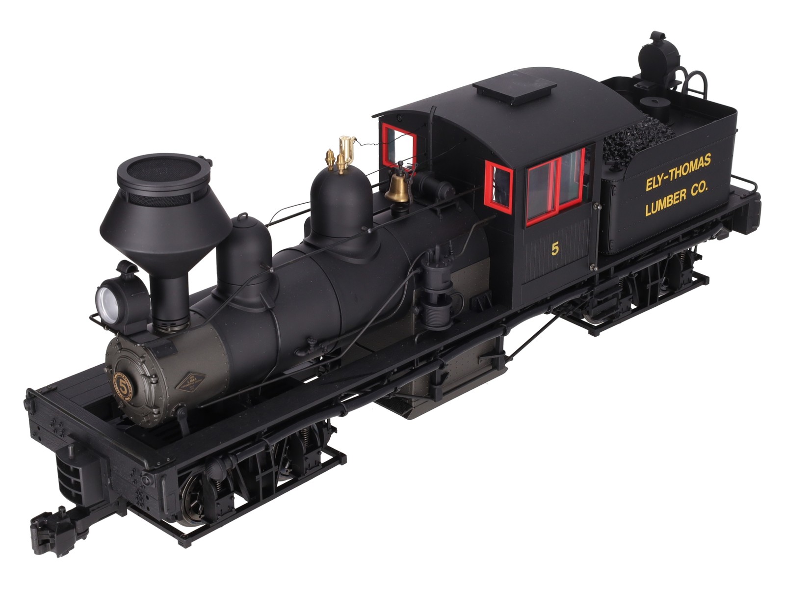 Bachmann 81198 G Gauge Ely Thomas 36-Ton Two-Truck Shay Steam Loco #5 w Sound EX