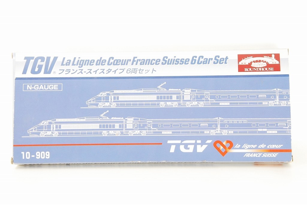 KATO N scale TGV 10-909 La Ligne de Coeur France Suisse 6 car set Flaw Condition