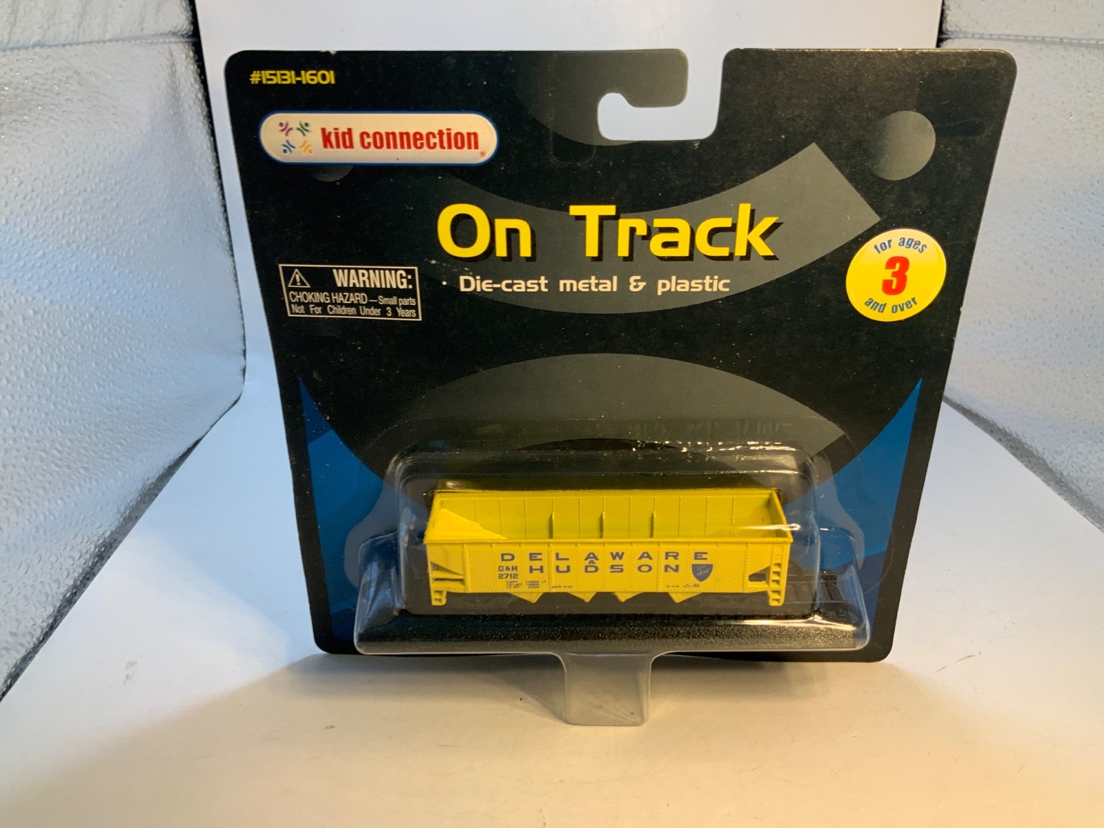 New Kid Connection On Track Yellow Delaware HUDSON train car Die-Cast