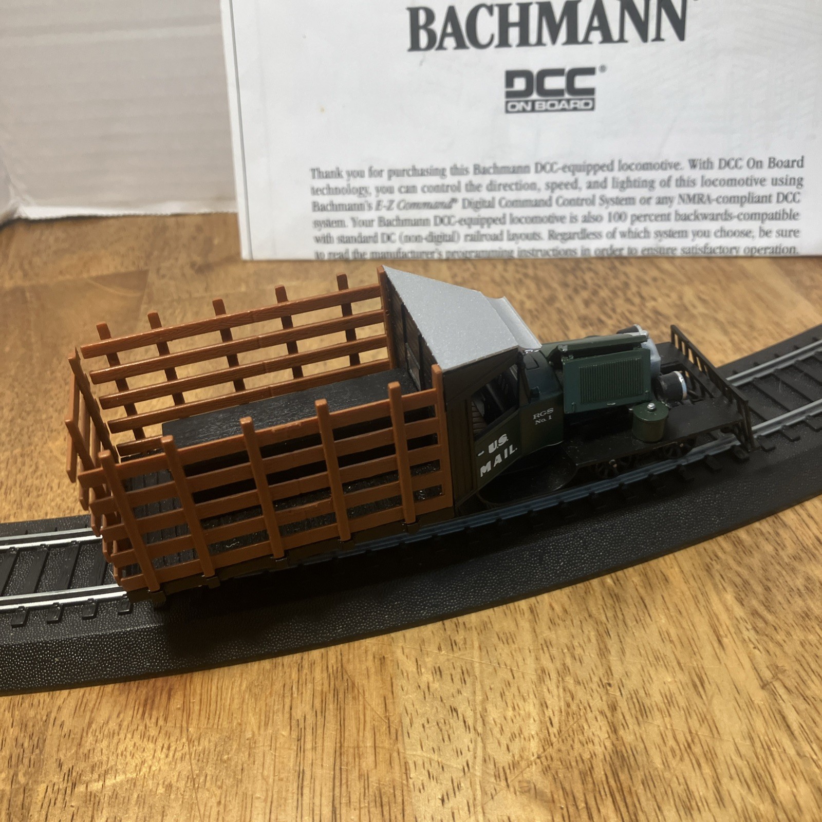 On30 Bachmann Spectrum Rail Truck U.S. Mail – DCC – No Box Used