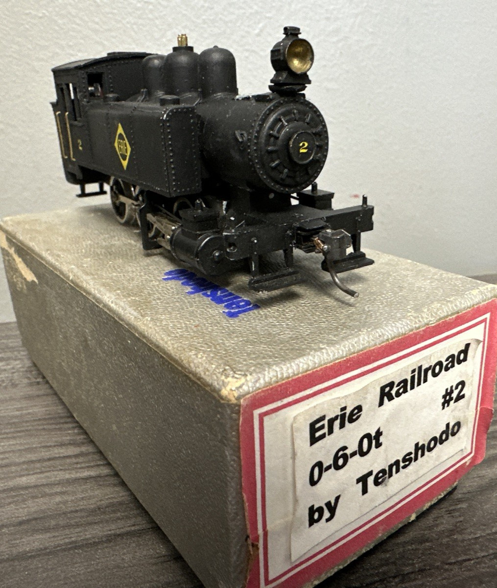 Tenshodo HO #128 0-6-0T Painted as Erie #2 DOES NOT RUN/NEEDS REPAIR & TLC