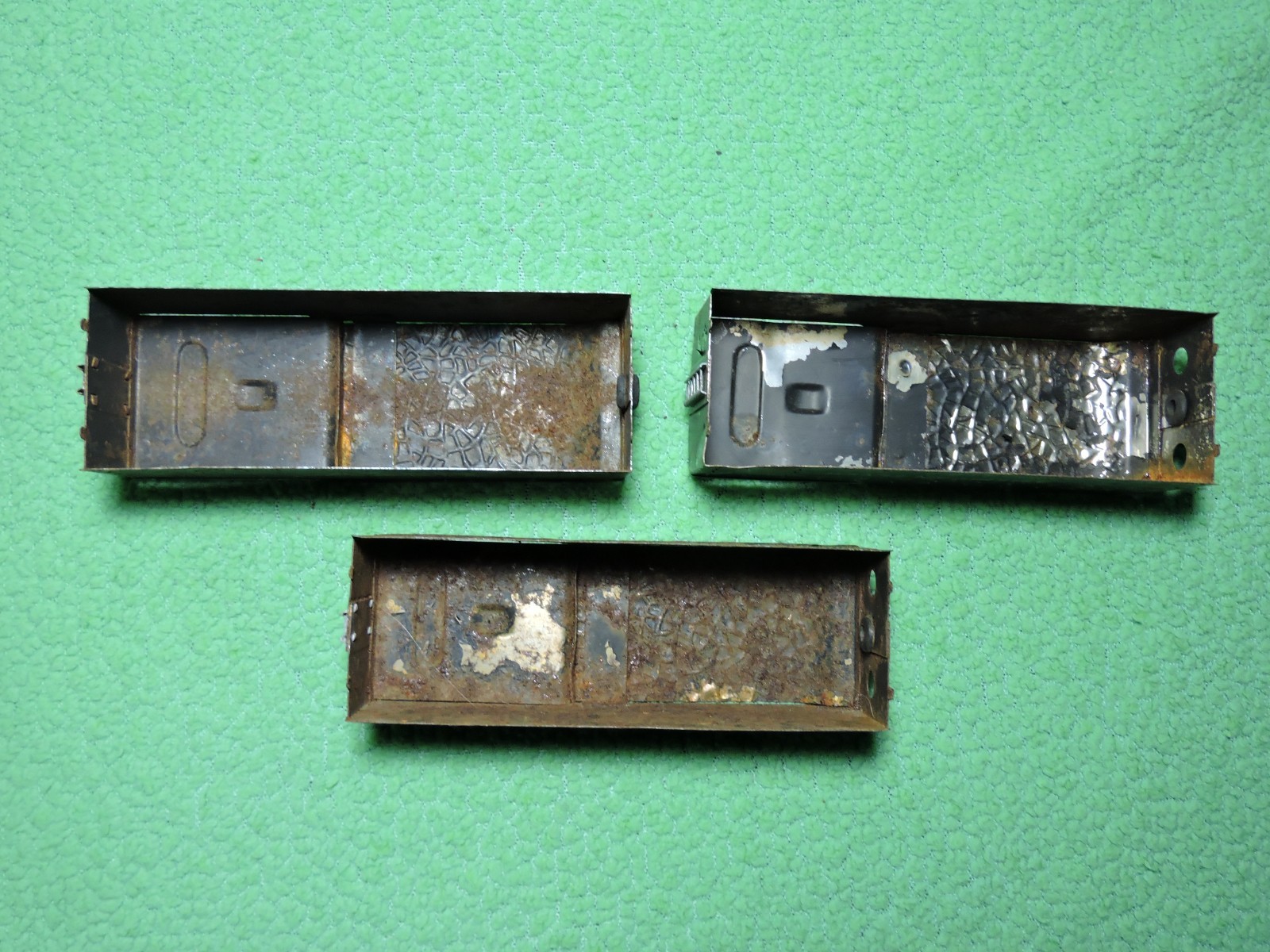 3) AMERICAN FLYER Tin Tender Body Shells for Restoration
