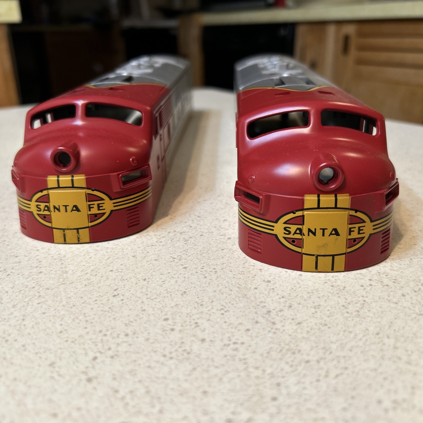 2 Lionel Santa Fe F-3 Diesel O Gauge Shell Only Red And Silver LLC New Nice