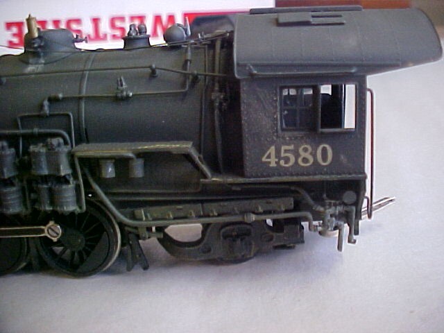 Westside Models HO scale brass 2-8-2 B&O Locomotive with aux. tender in OB