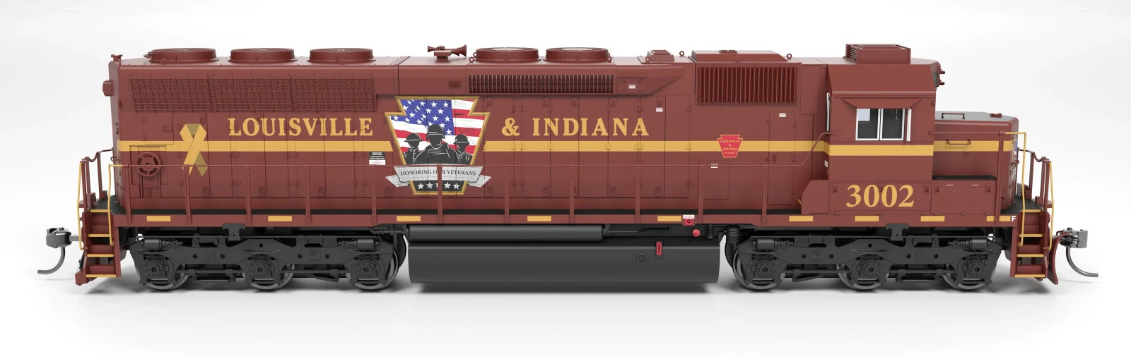 Broadway Limited HO 9810 Louisville Indiana Veterans EMD SD45 Diesel Locomotive