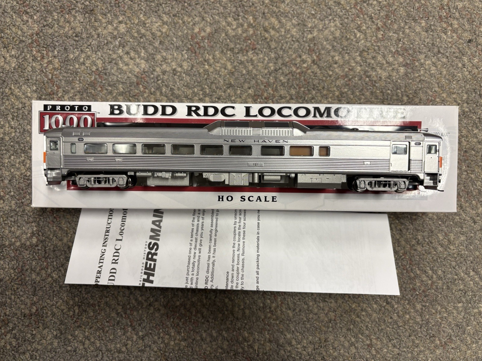 + Proto Series 1000 Walthers HO New Haven #121 RDC-2 Coach Baggage Car 920-35304