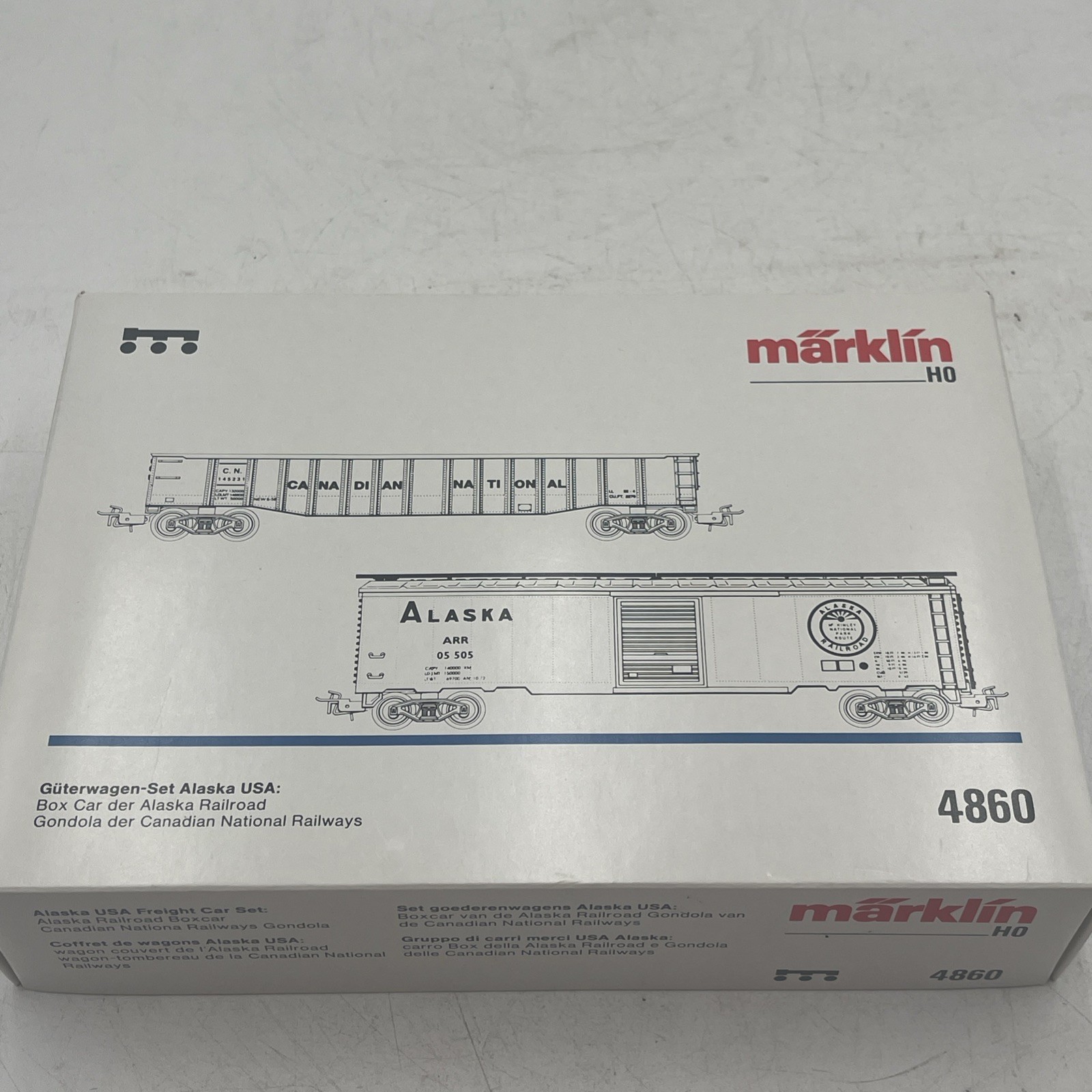 Marklin 4860 Alaska USA Freight Car Set HO gauge : Box Car and Gondola