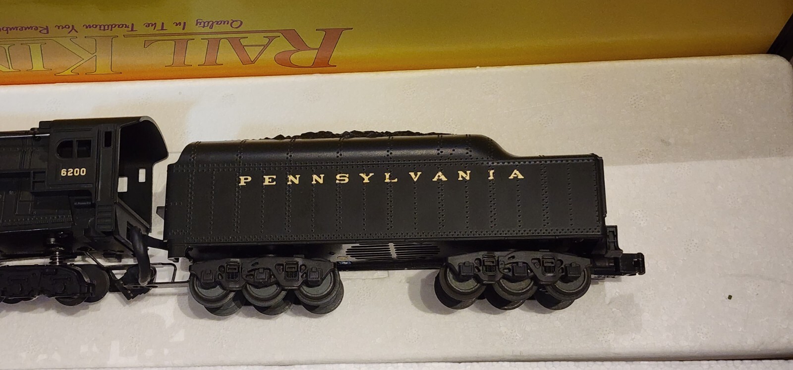 Railking By MTH O Scale 6-8-6 Turbine Steam Loco Pennsylvania #6200 w/PS 2.0