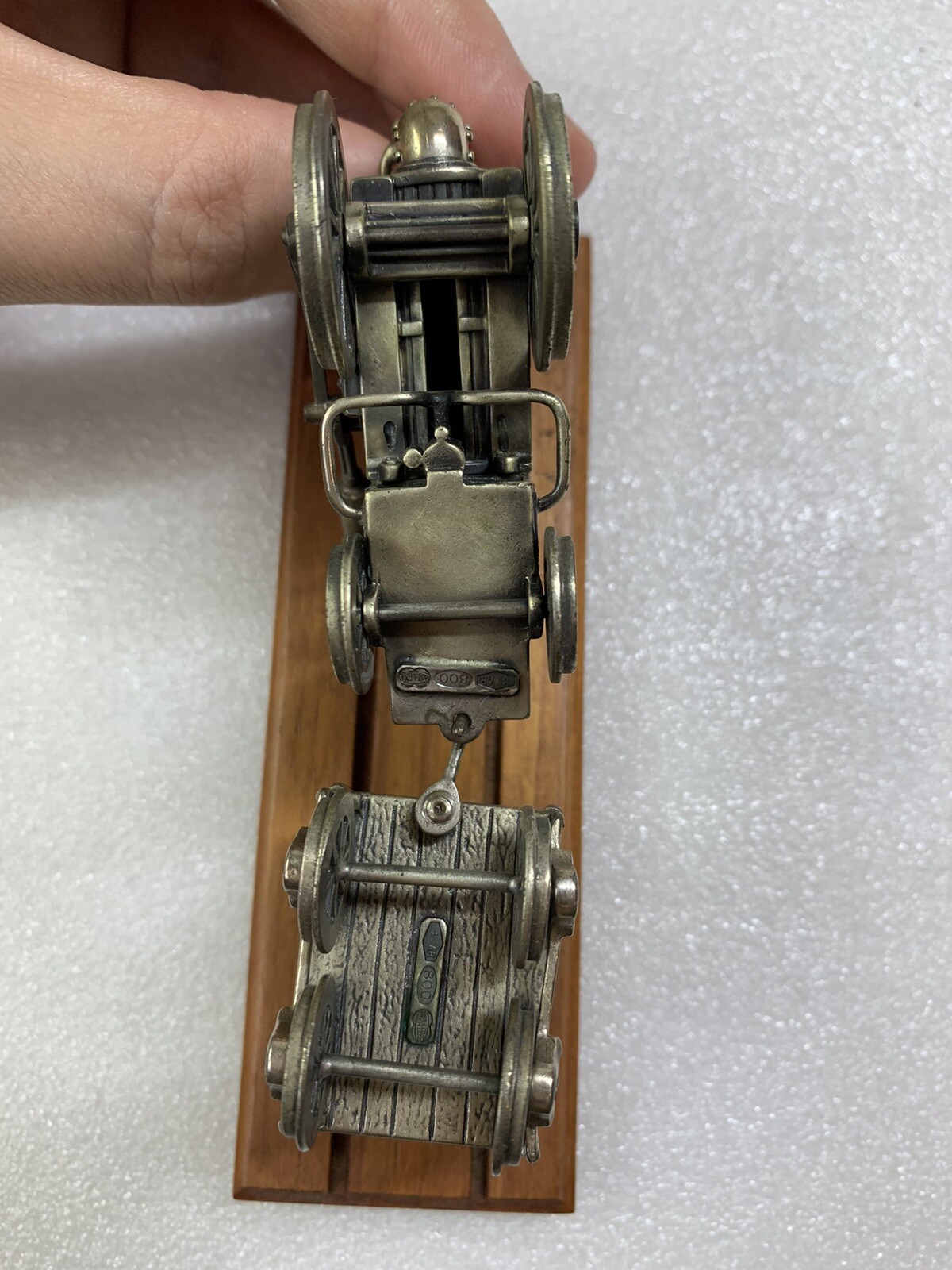 RARE Unoaerre Uno A Erre Italy Solid 800 Sterling Silver TRAIN ROCKET Figures