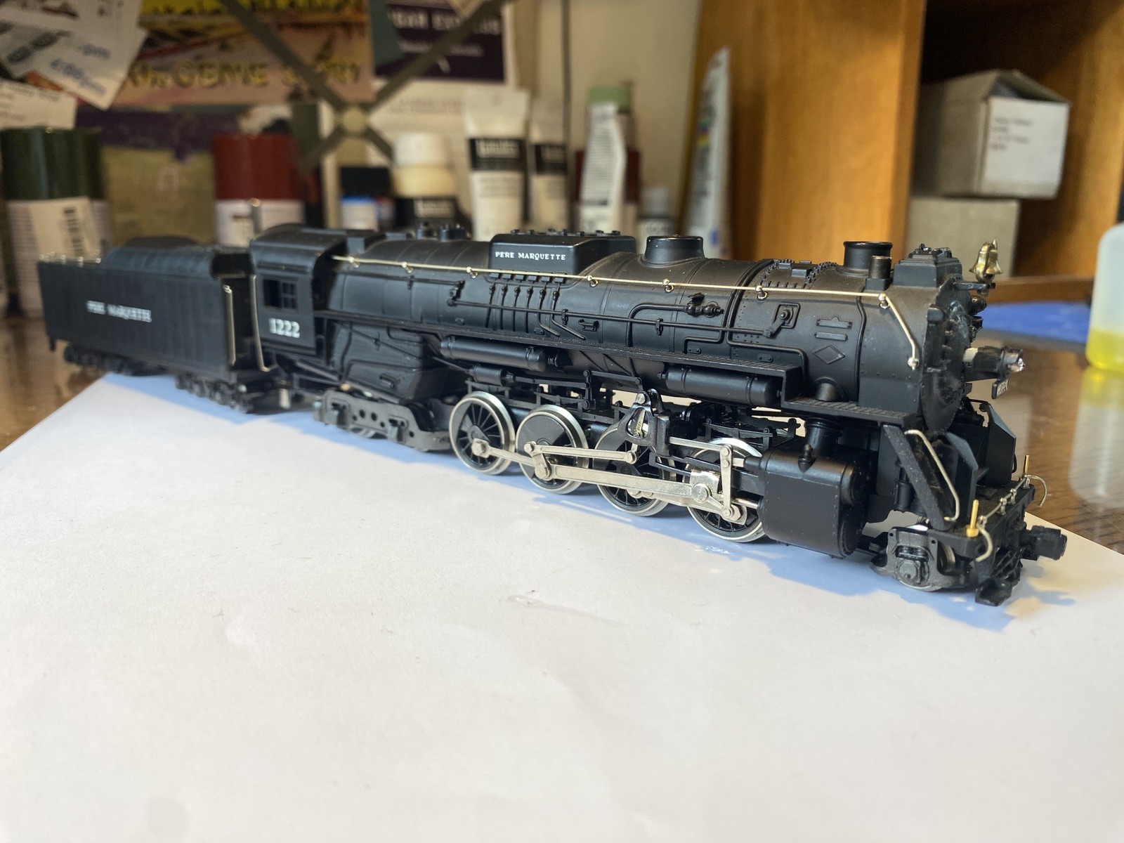 ENHANCED ACCURACY/KIT-BASHED HO scale Rivarossi Pere Marquette Berkshire #1222
