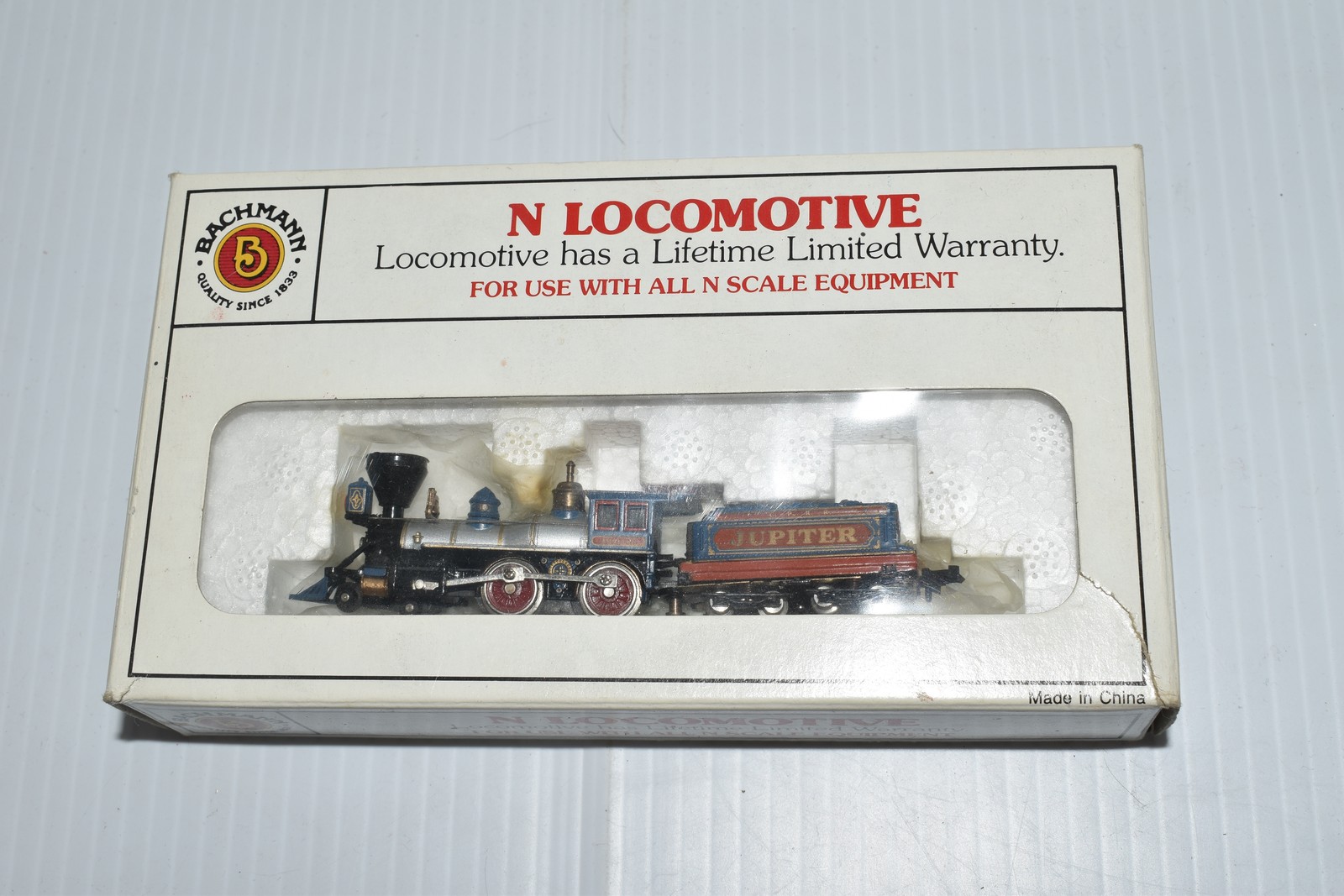 Bachmann N Scale 51174 “N” Steam Locomotive & Tender 4-4-0 CP Jupiter(ETF15)