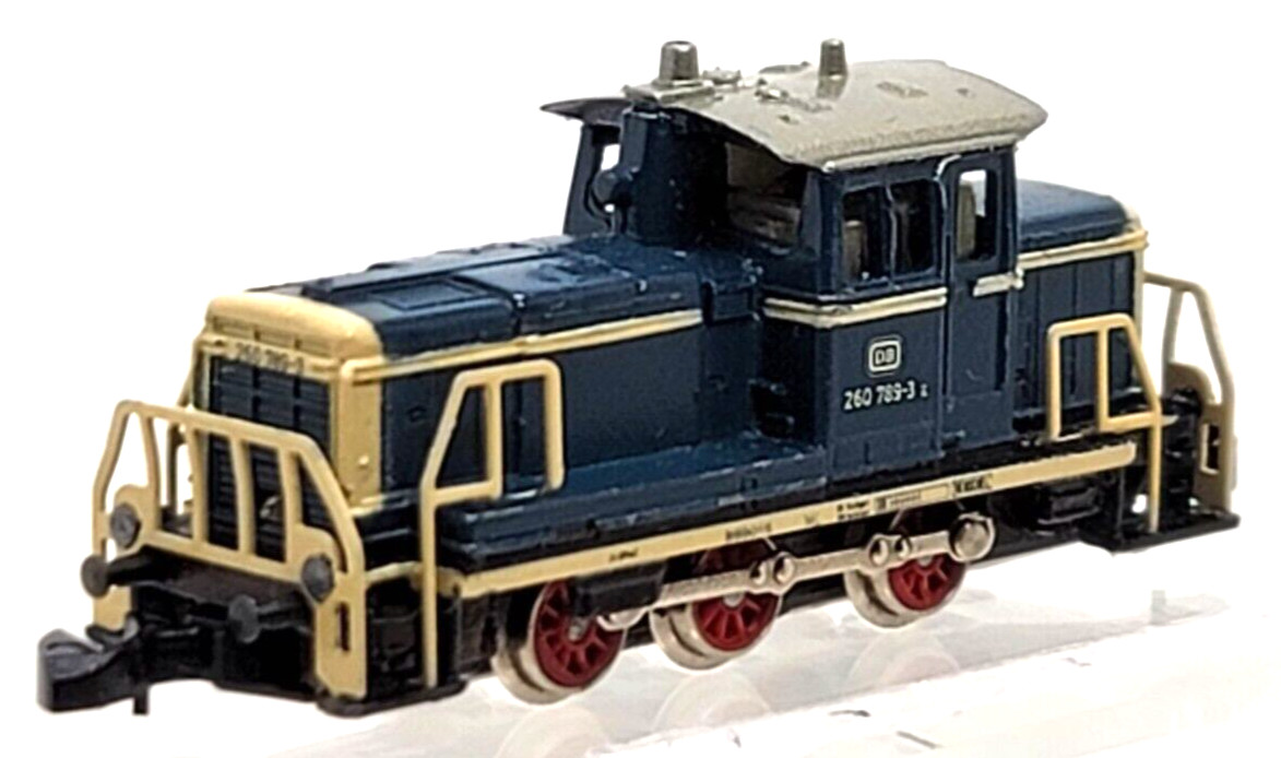 Marklin Z 8804 BR 260 789-3 Diesel Loco 3-pole DB (tested) jewel case #6
