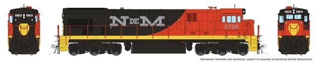Rapido HO Ferrocarriles Nacionales de México ~ C30-7 #6732 ~ DC Version ~ 42017