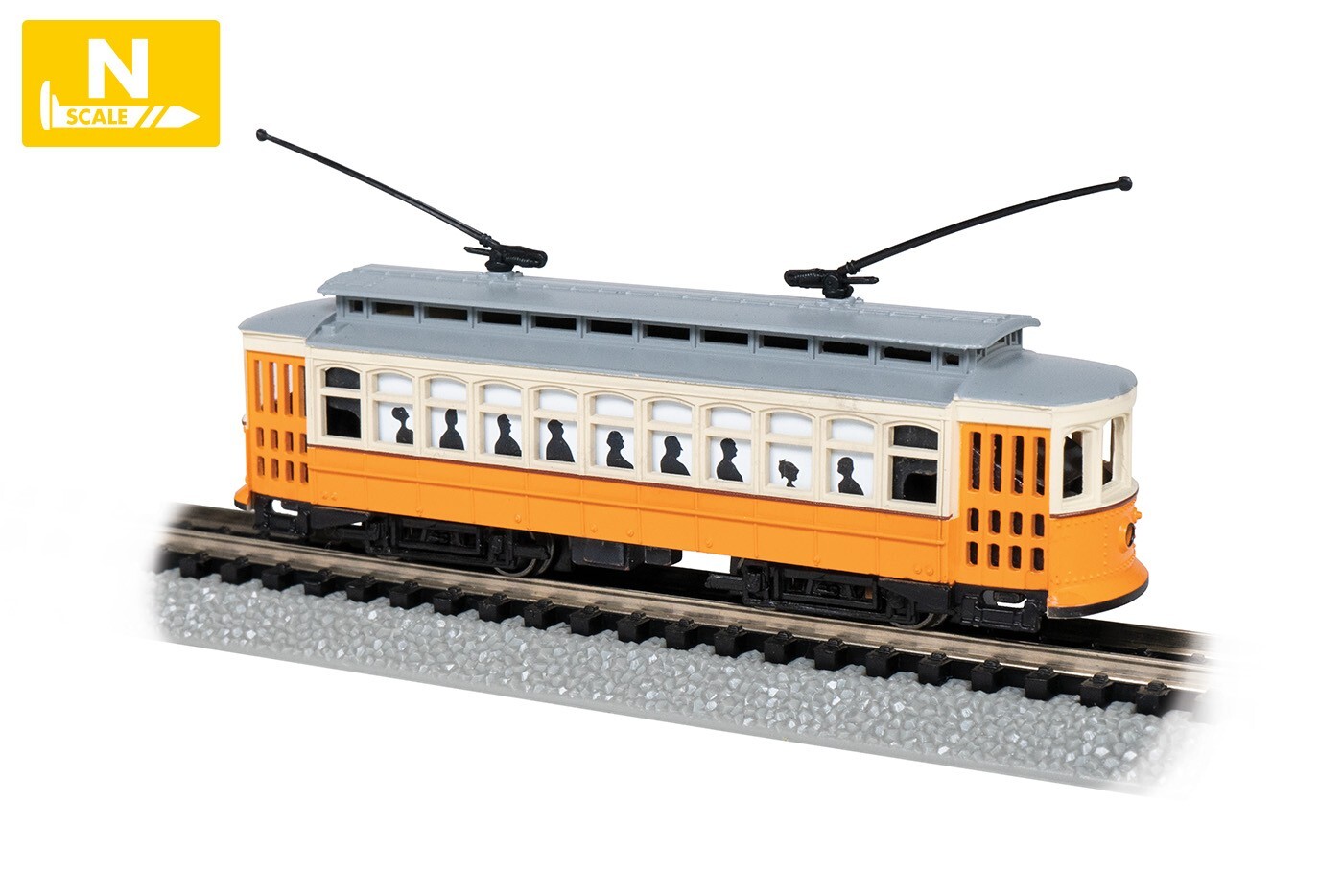 N Bachmann 61089 Brill Trolley Orange & Cream
