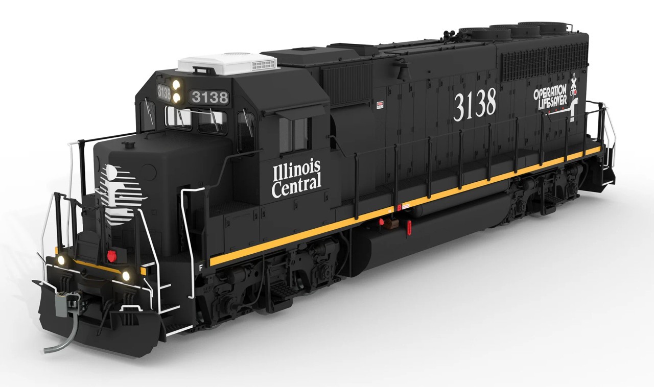 Rapido ~ HO Scale ~ EMD GP40R ~ Illinois Central #3108 ~ DC/DCC/Sound ~ 40552