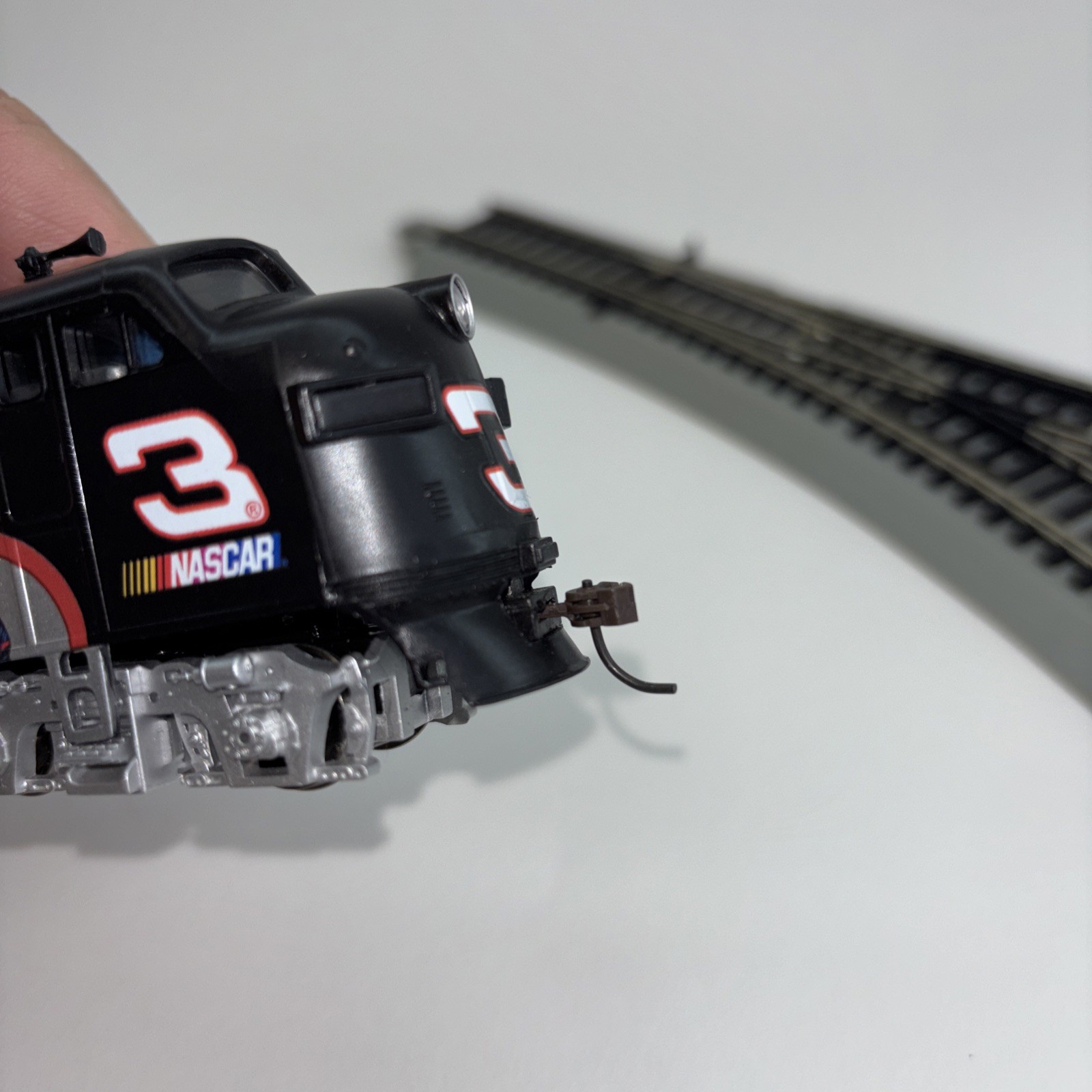 Bachmann Hawthorne Village NASCAR Dale Earnhardt Sr. Train Locomotive #3 Black