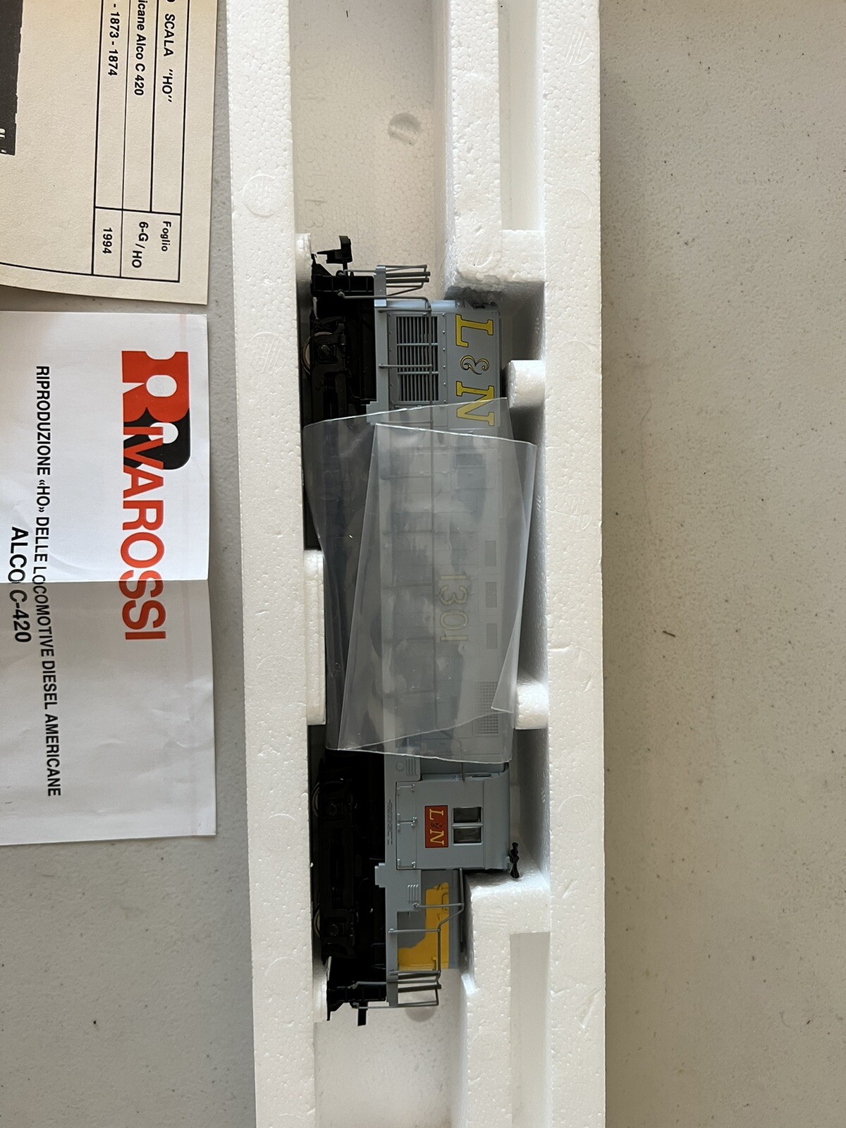 VINTAGE RIVAROSSI HO SCALE #1871 ALCO C 420 – L & N #1301