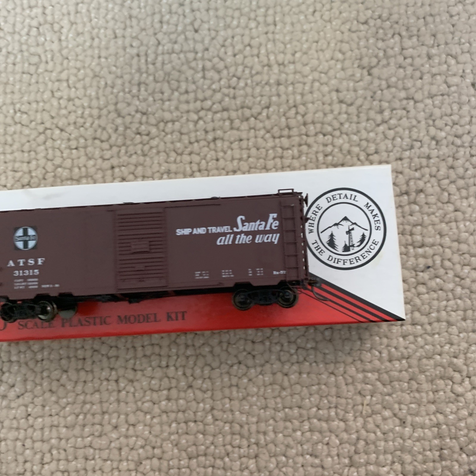 InterMountain Railway HO Santa Fe 40′ PS-1 Boxcar – LN! Assembled 🤩
