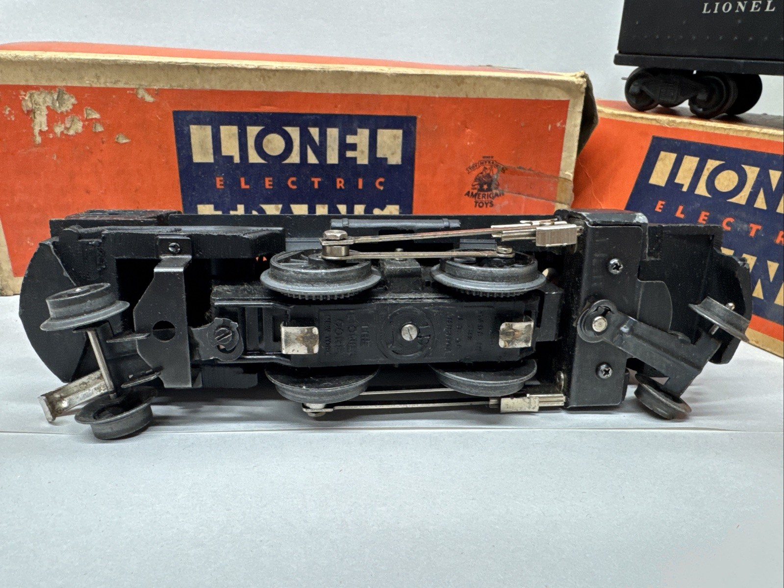 Lionel Postwar 1655 Locomotive w/6654W Tender & Overstamped Boxes