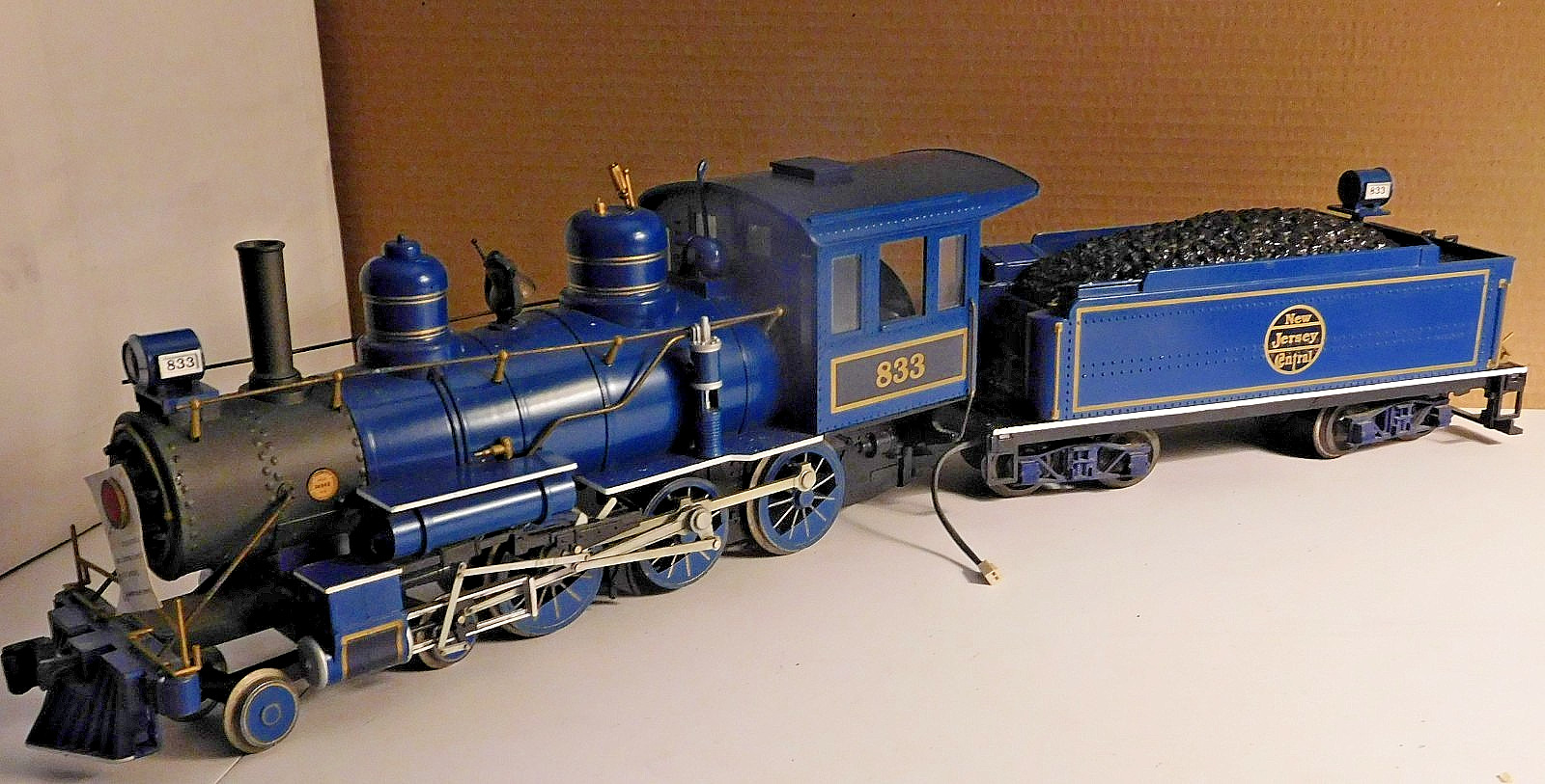 Bachman 4-6-0 Locomotive & Tender ~ New Jersey Central Rd# 833 ~ Restore – G