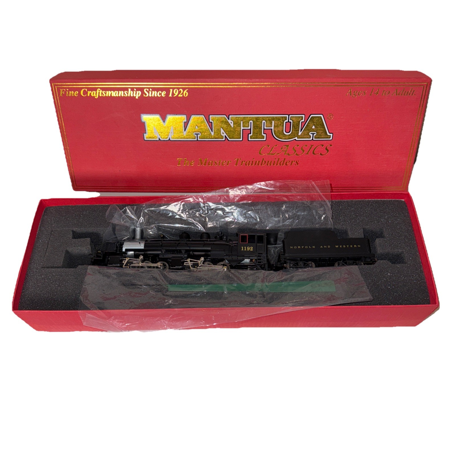 Mantua 345103 2-6-6-2 Norfolk & Western Engine 1192 Articulated Logger &Tender
