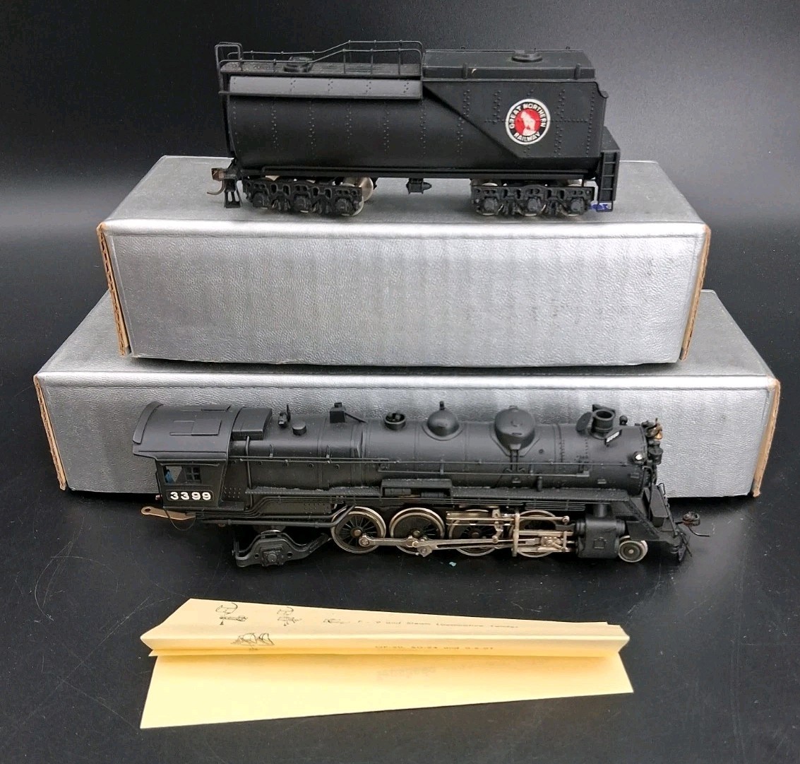 Tenshodo BRASS Great Northern GN Locomotive 2-8-2 & Tender 135 T-135 HO Gauge