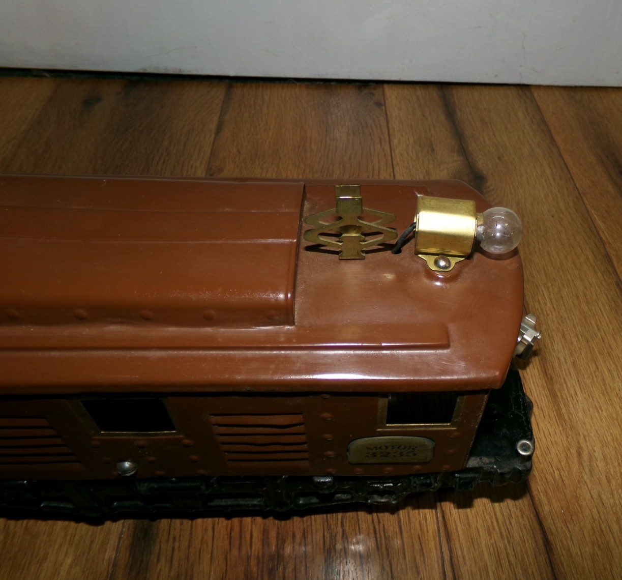 ***UNTESTED** Antique Ives #3235 Railway Line Electric Brown Loco Standard Train