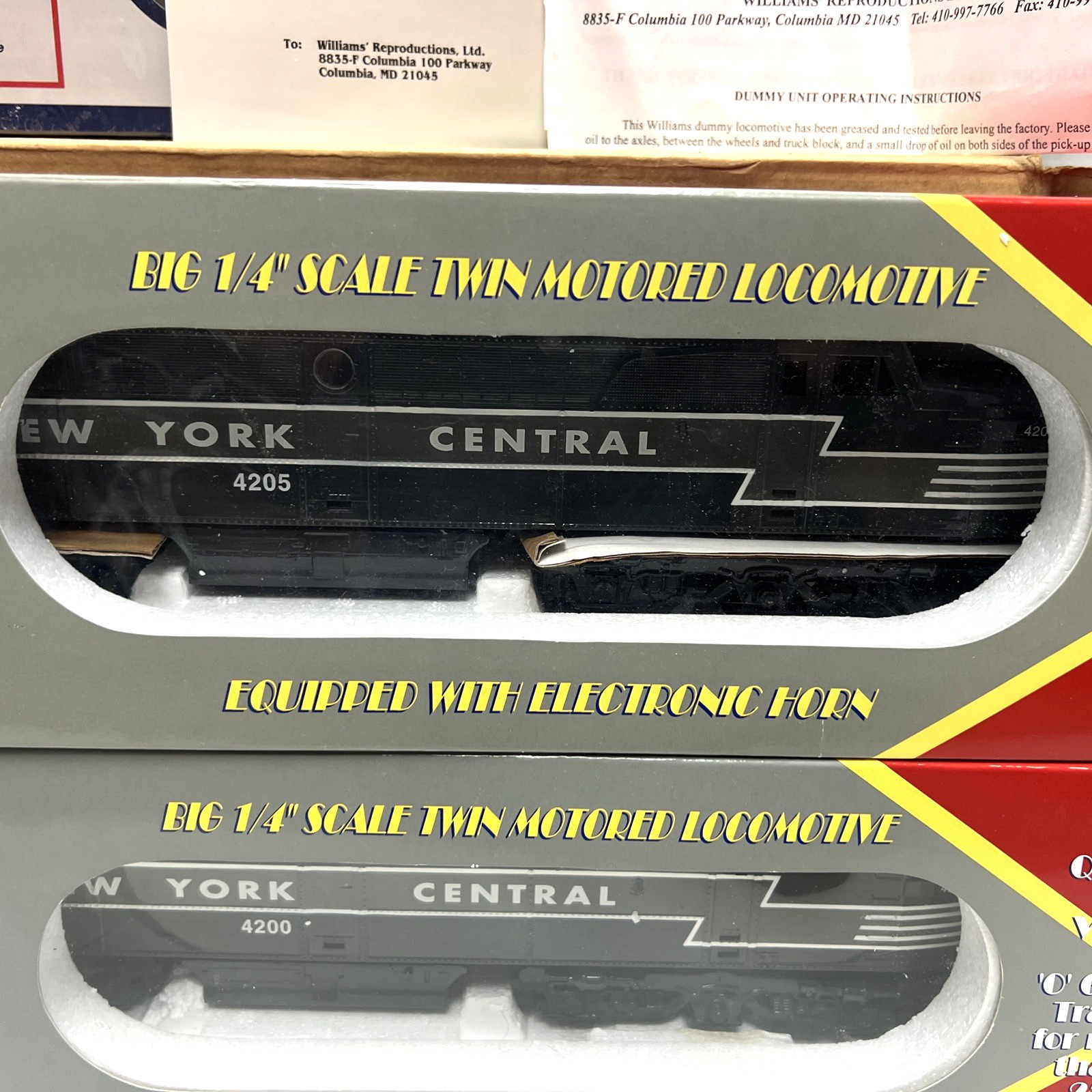 WILLIAMS #964200 NYC LIGHTNING STRIPE ALCO PA A-A POWER AND DUMMY WITH HORN NEW