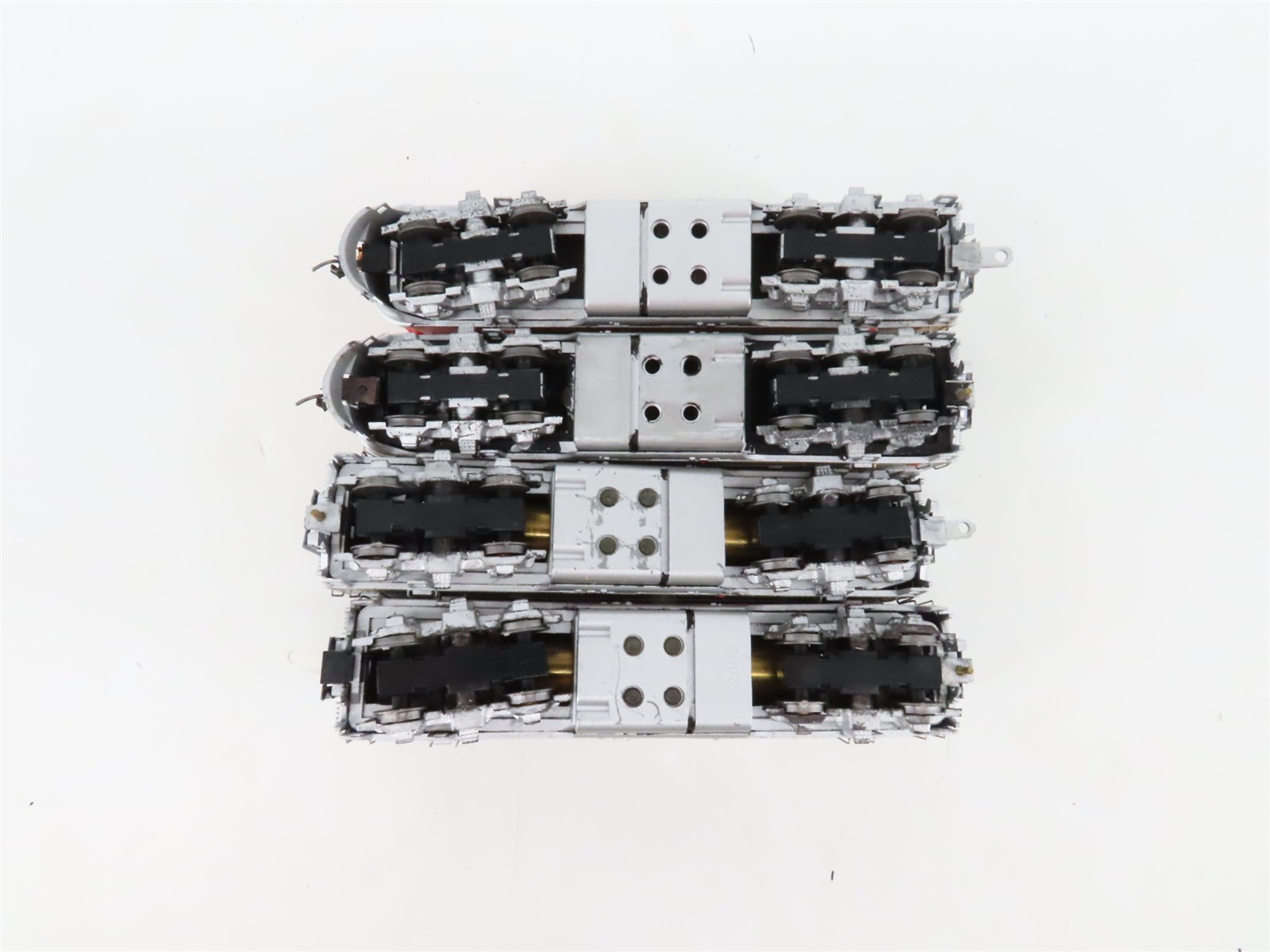 HO Athearn ATSF “Warbonnet” EMD F7A/B/B/A 4-Unit Diesel Set – Custom & Weathered