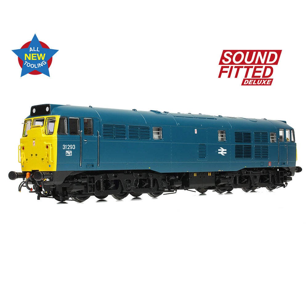 Bachmann 35-805ASFX OO Gauge Class 31/1 31293 BR Blue DCC SOUND DELUXE