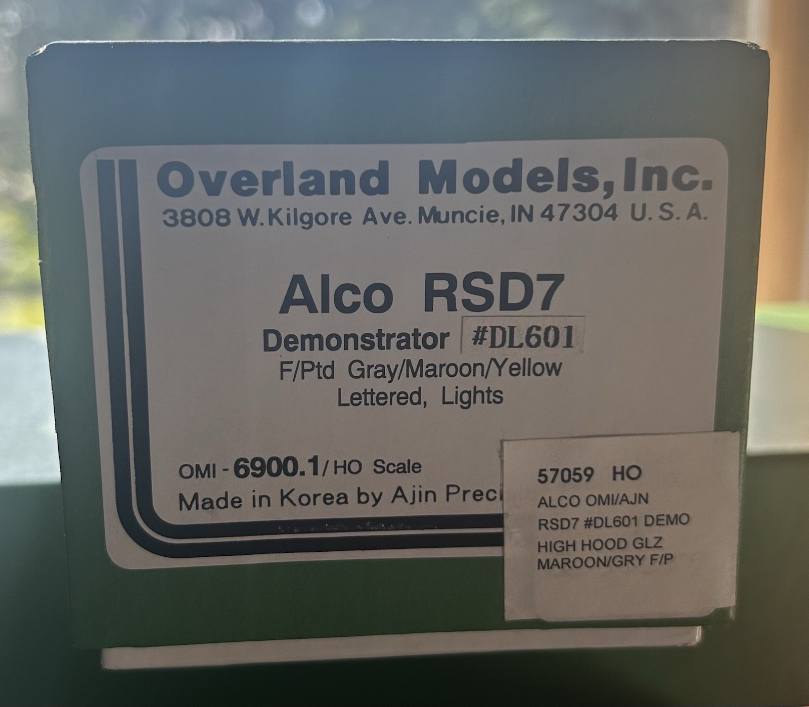 HO Scale Overland Brass Alco RSD7 Demonstrator #DL601 Omi 6900.1