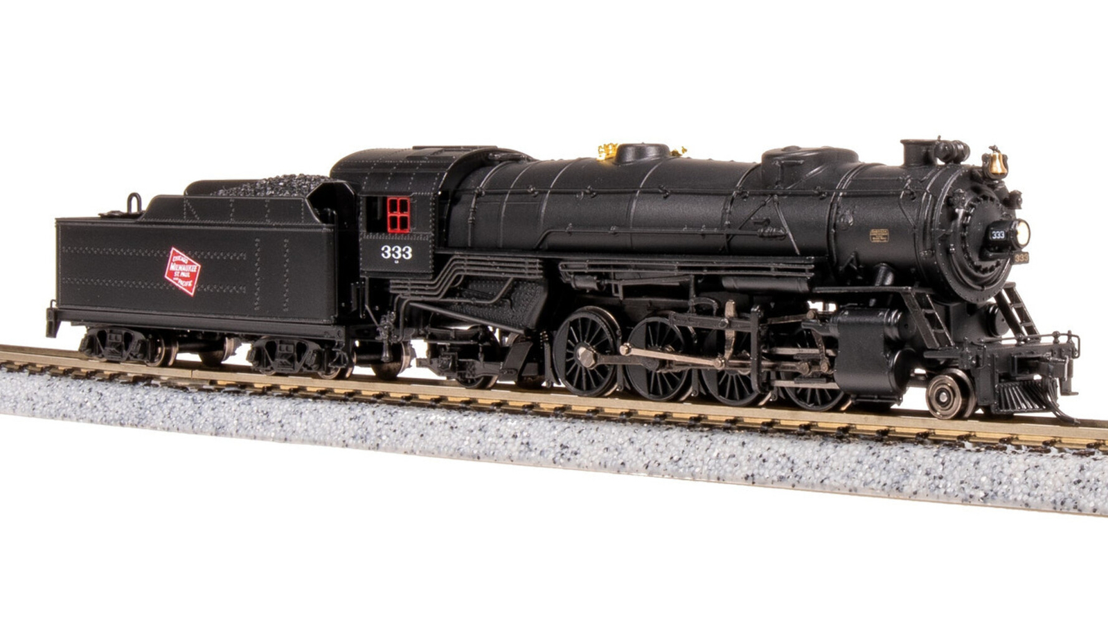 Broadway Limited 7837 N Scale MILW USRA Heavy Mikado Steam Locomotive #378