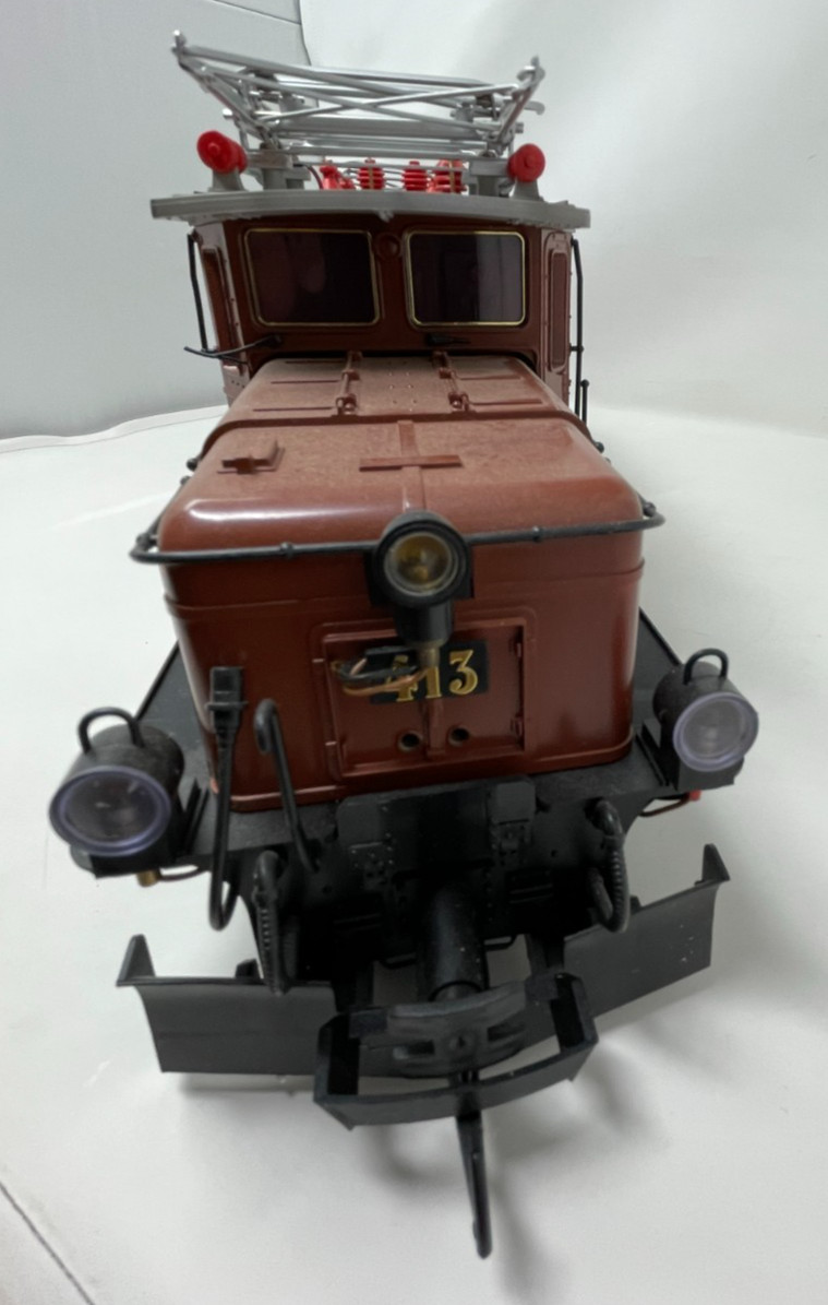 Lehmann Train LGB 2040 RhB Crocodile Electric Locomotive #413 w/Box 2240 G Scale