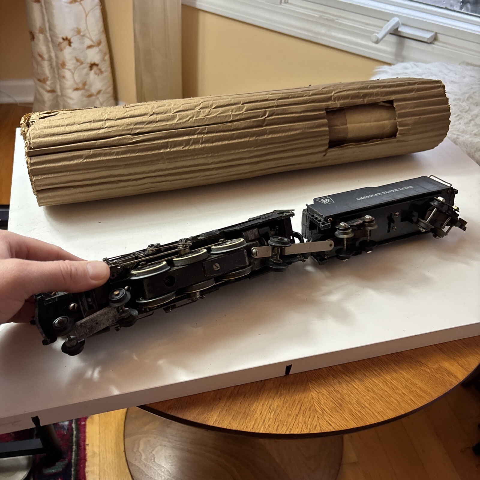 VINTAGE 1947 AMERICAN FLYER #312 – STEAM ENGINE & TENDER 4-6-2 Untested