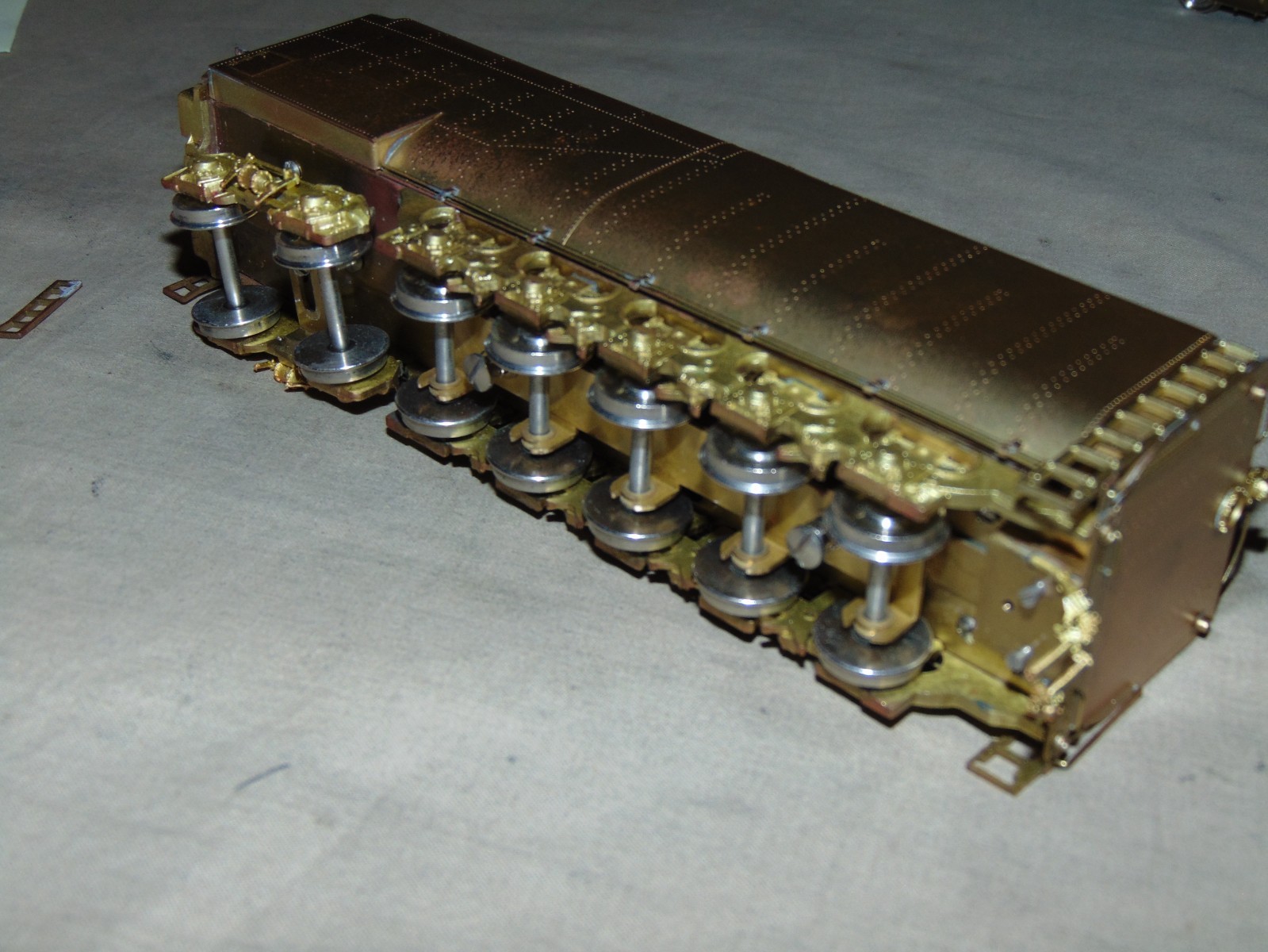 KEY IMPORTS HO BRASS 3985 4-6-6-4 UNPAINTED UNION PACIFIC CHALLENGER -LADDER OFF