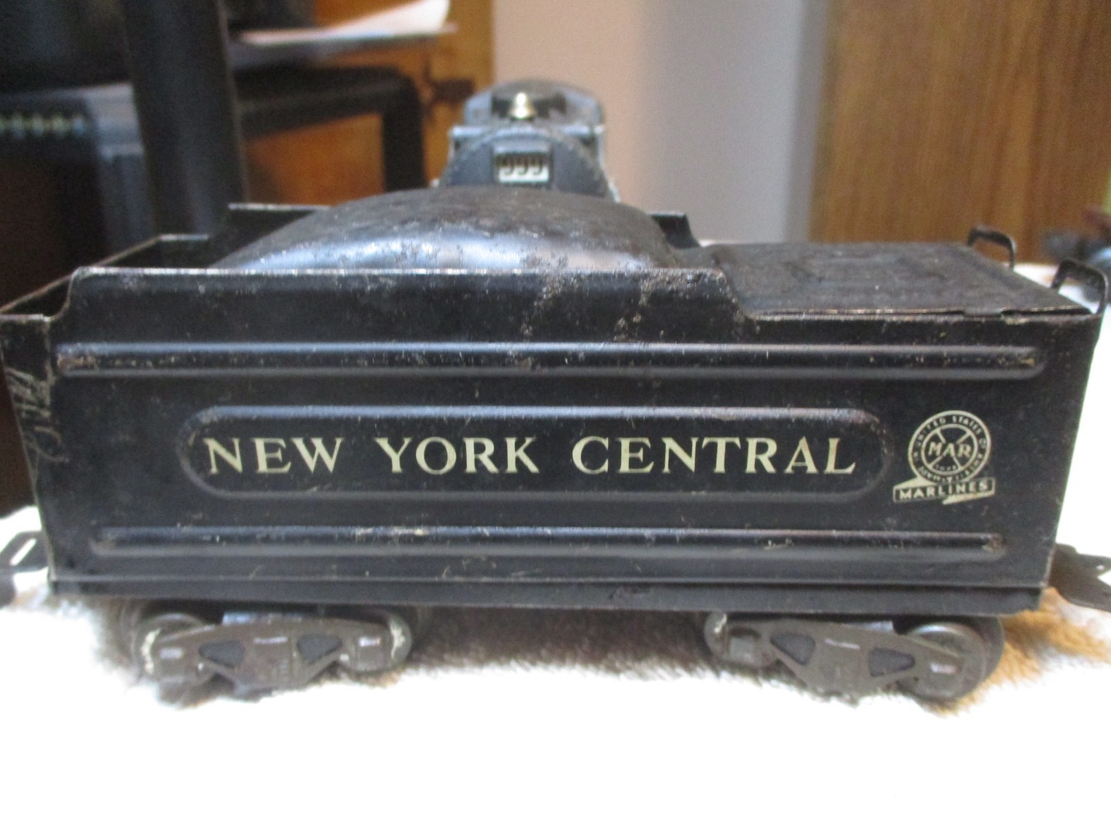 MARX O Gauge 999 NEW YORK CENTRAL LOCOMOTIVE 2-4-2 & TENDER TESTED/RUNS LIGHTS