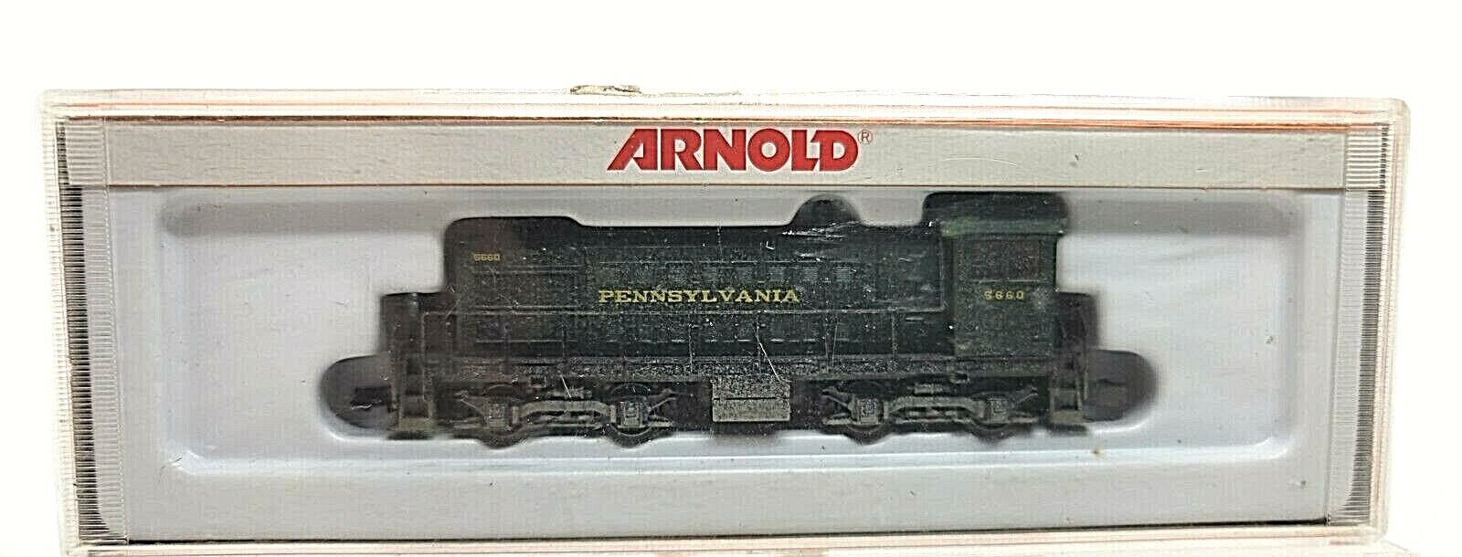 N 9mm Arnold 5024 Alco S-2 Diesel loco PRR #5660 (Tested) rapido cplrs weathered