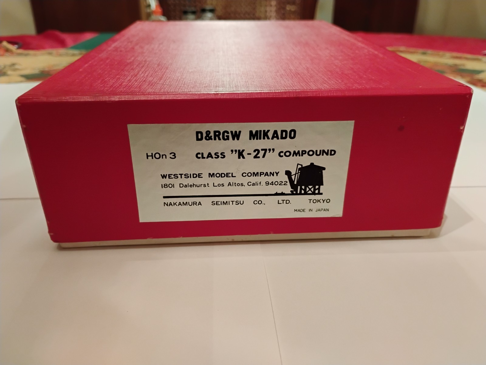 Westside Model Co. Brass D&RGW Mikado Class 27 compound Hon3
