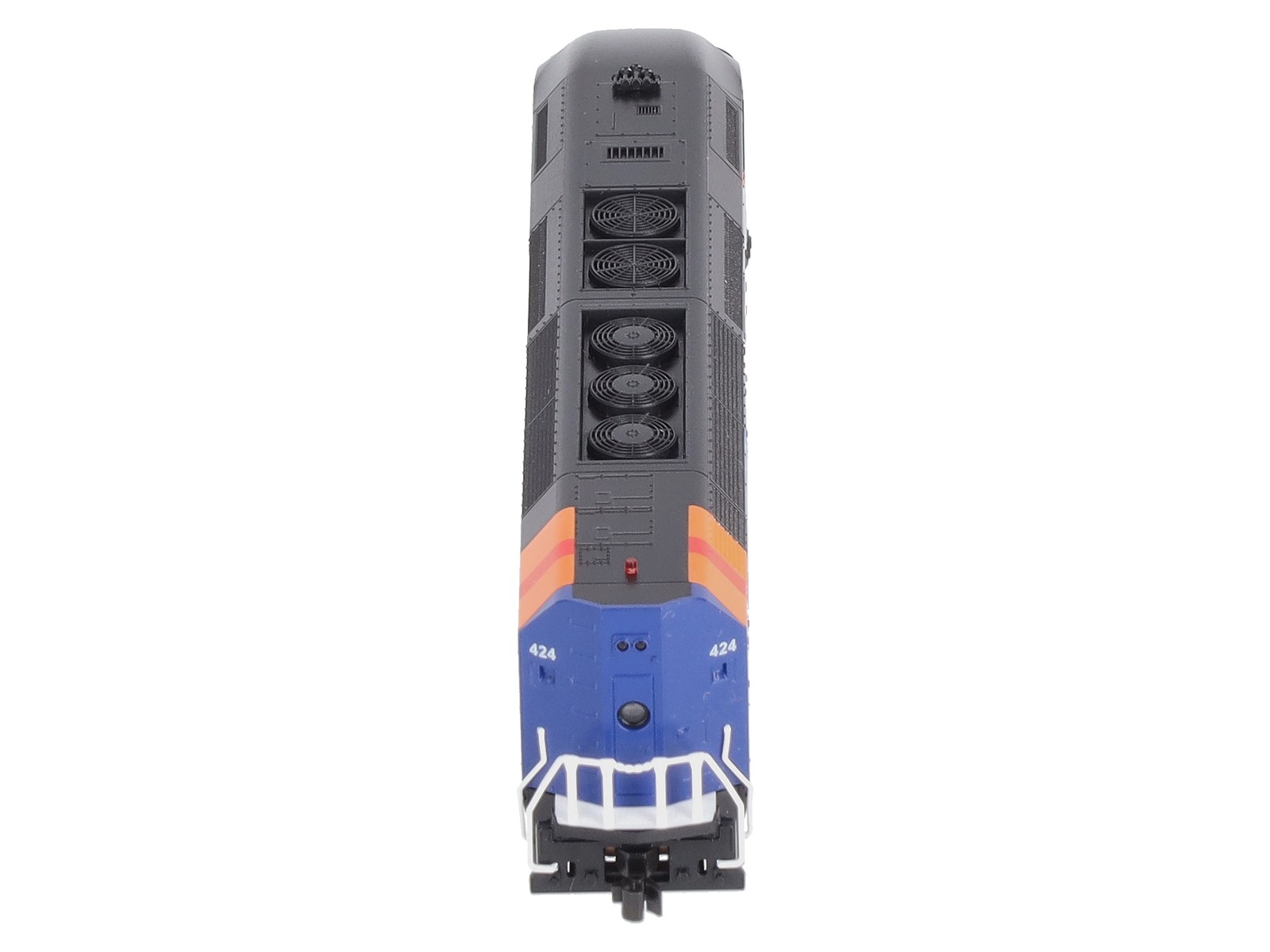 Kato 176-6124-DCC N Chicago Metra Black Roof MP36PH Diesel Locomotive w/DCC #424