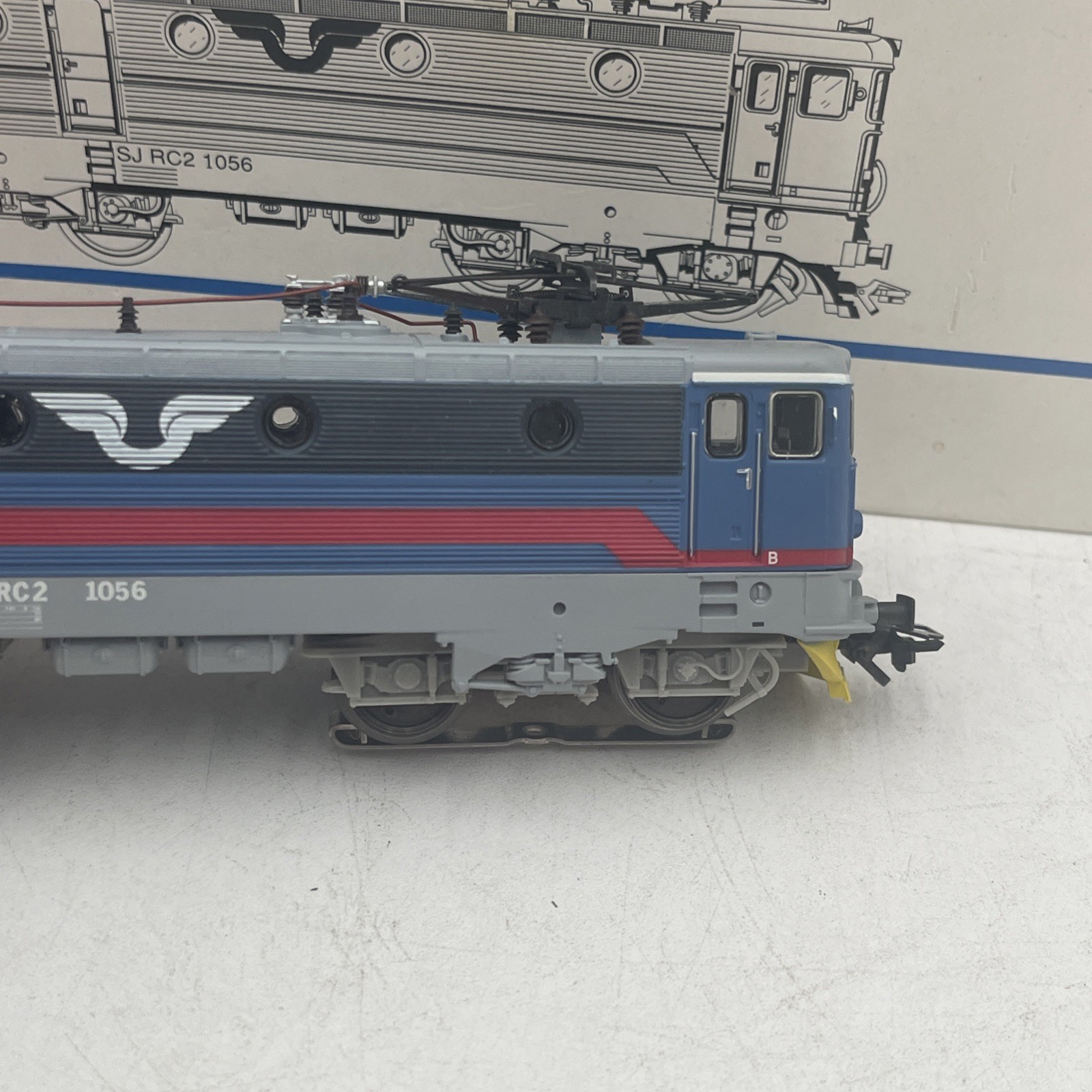 Märklin H0 3341 Electric Locomotive RC 2 1056 der SJ Analog W/ Box – USA SELLER