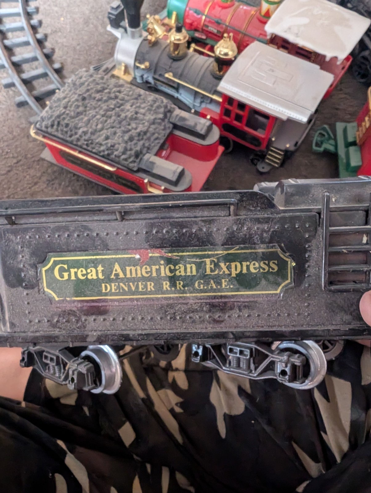 Vintage Bright G Gauge Steam Locomotives Denver & Musical Express 1986