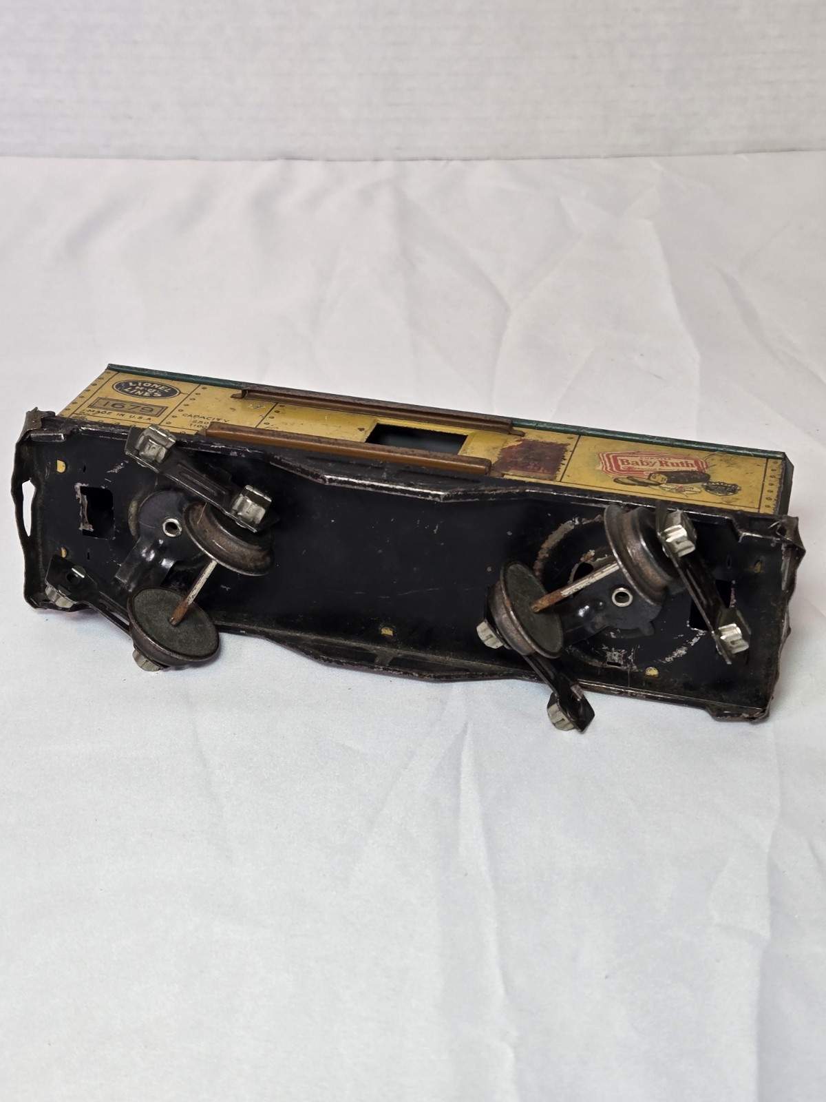 Lionel 1688 Gunmetal Locomotive Torpedo w/ Box Cars Pre-war Era Made In USA
