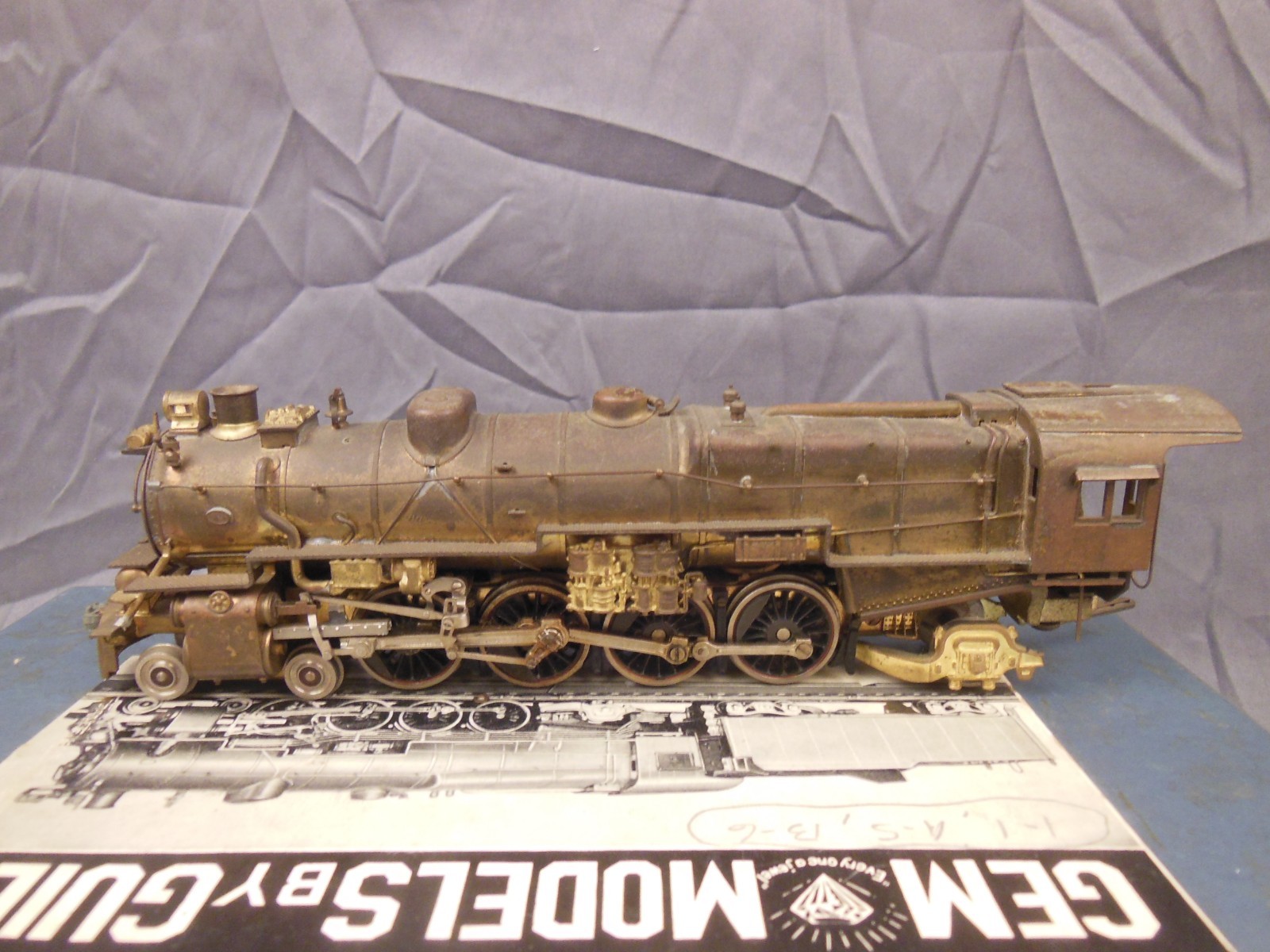 HO SCALE BRASS GEM/GUILD DH-101 PENNSYLVANIA CLASS M-1 4-8-2 MOUNTAIN LOCOMOTIVE
