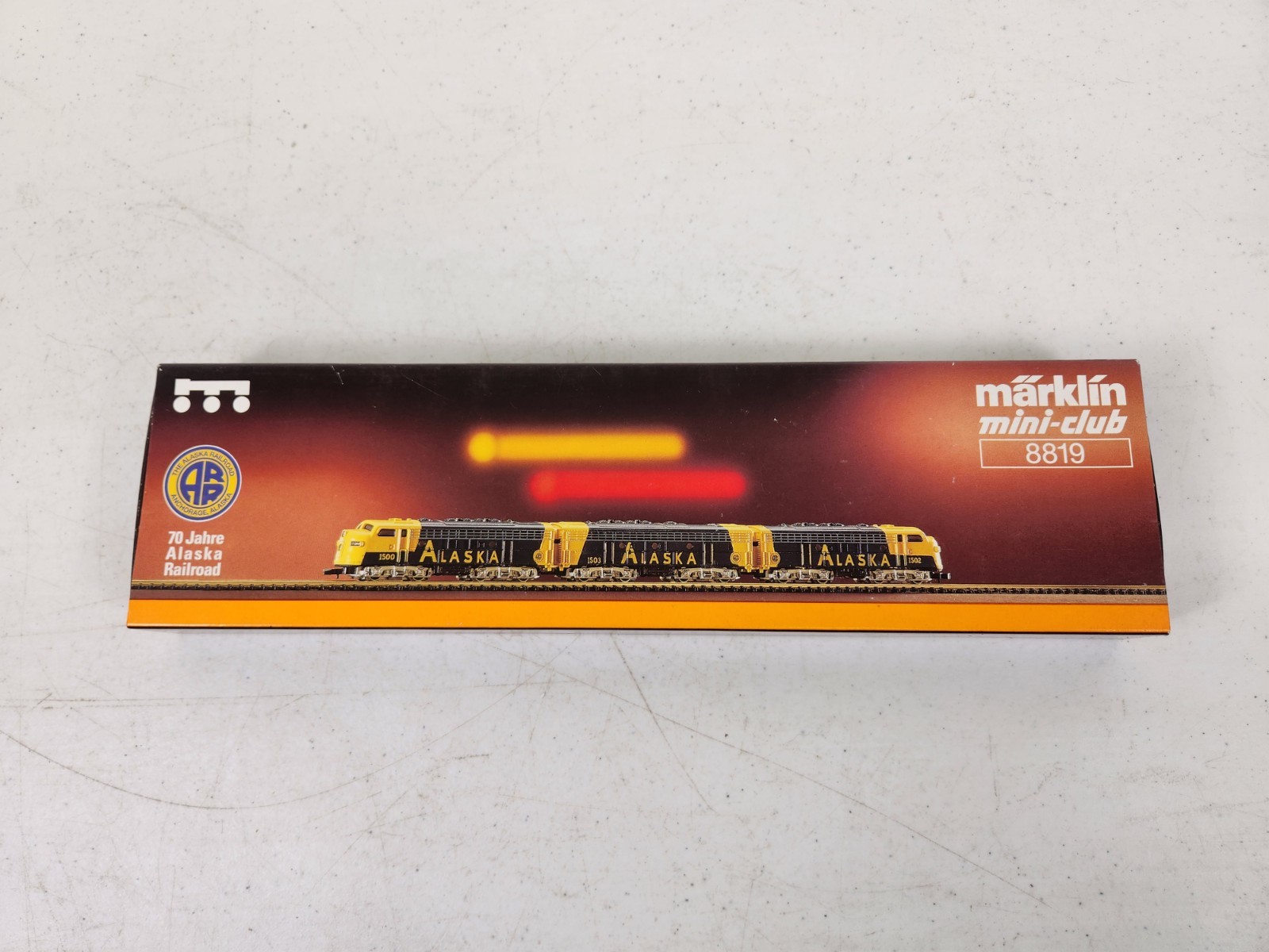 Marklin Mini-Club 8819 F7 A/B/A Engine set Alaska Z Scale With Original Box!!