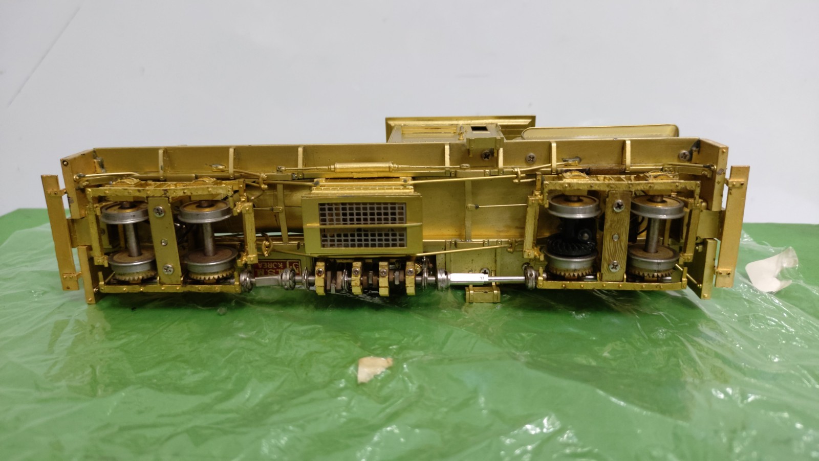 Overland (OMI) Brass Gilpin Shay #3 with Grandt Line Drive – On2 scale