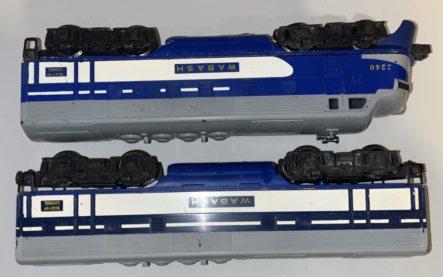 Lionel Postar 2240 Wabash Single Motor F-3 AB Units – Tested, Runs Great