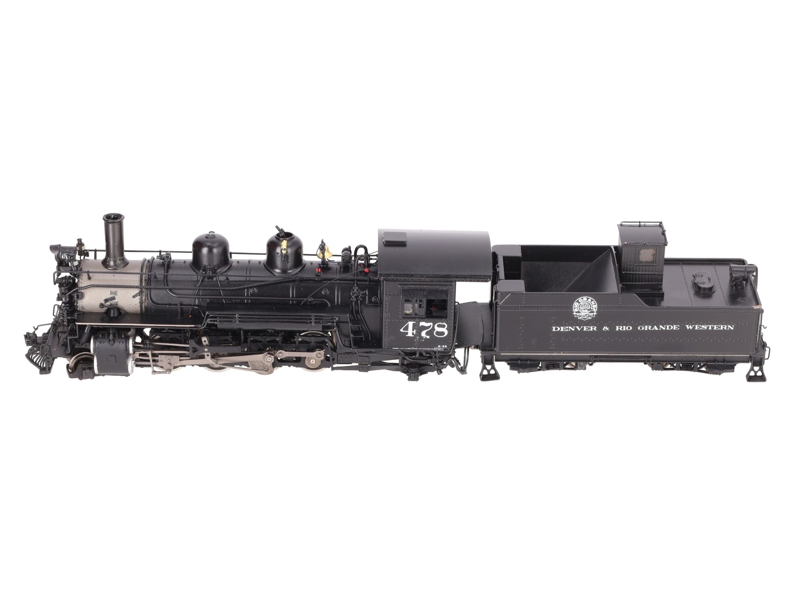 Mountain Model Imports DC1031-1 On30 BRASS D&RGW K-28 2-8-2 Loco & Tender #478
