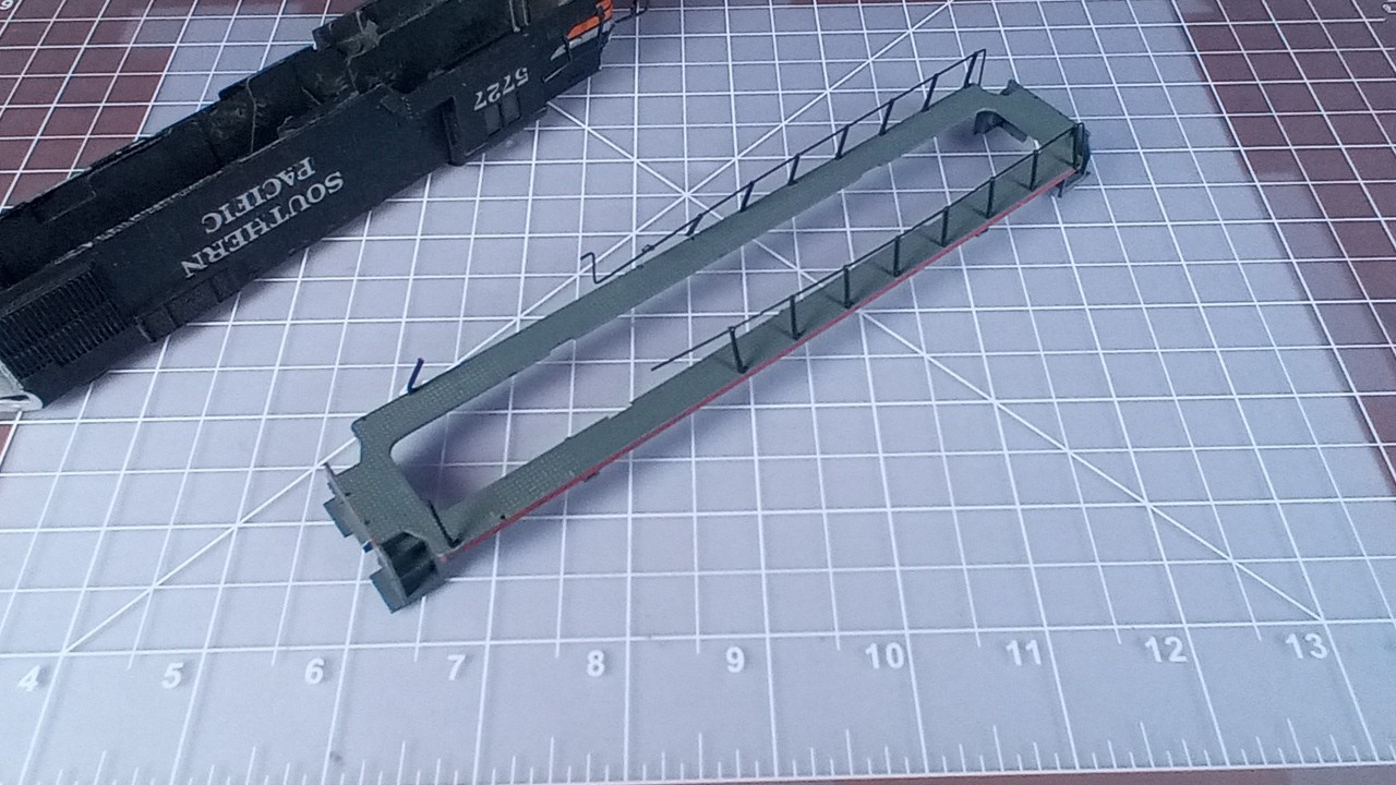 HO SHELL Southern Pacific 5727 missing some railings, cab insert BCK