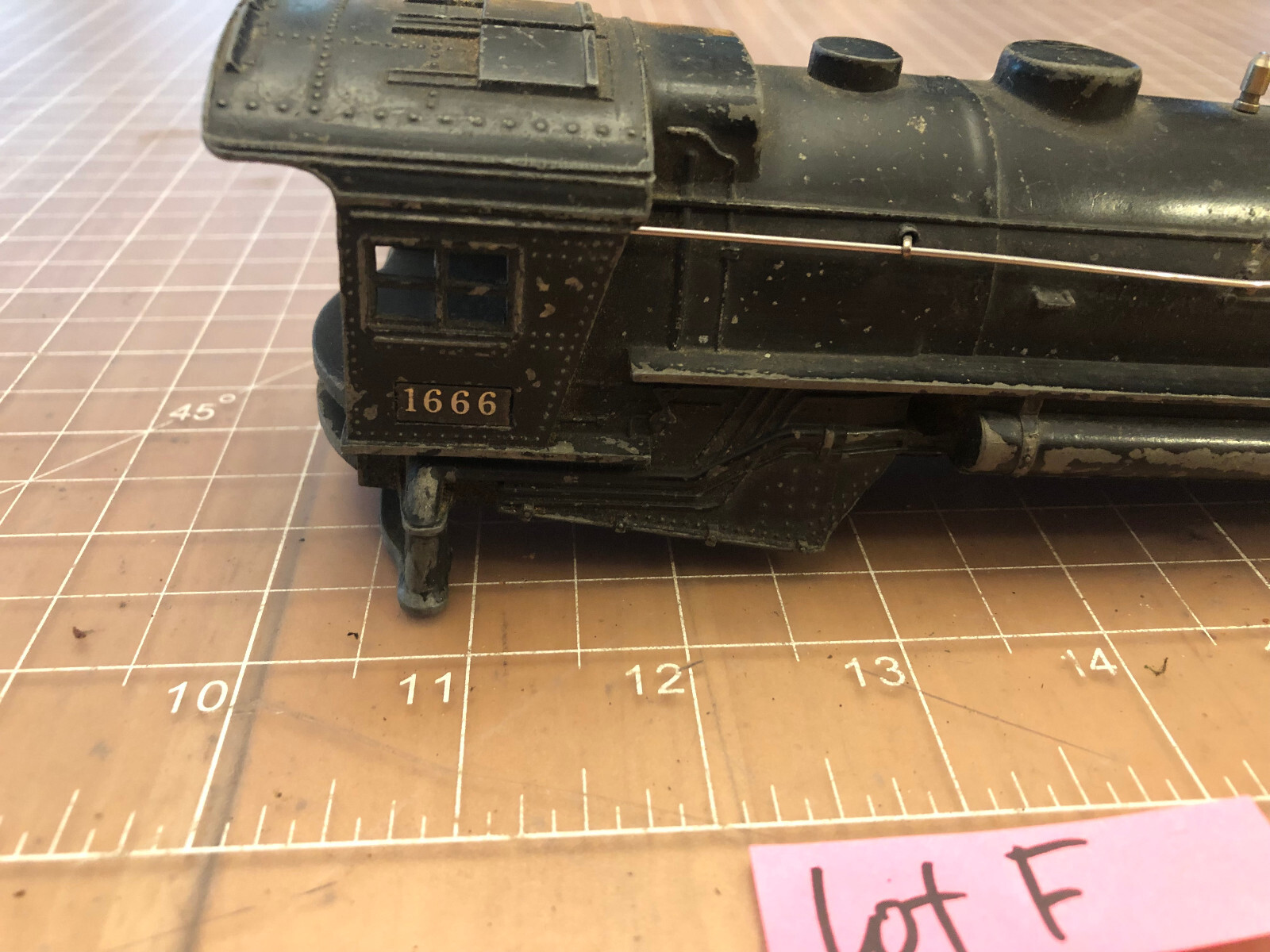 Lionel O Train Die Cast Metal 1666 Steam Locomotive Engine SHELL ONLY Part Lot F