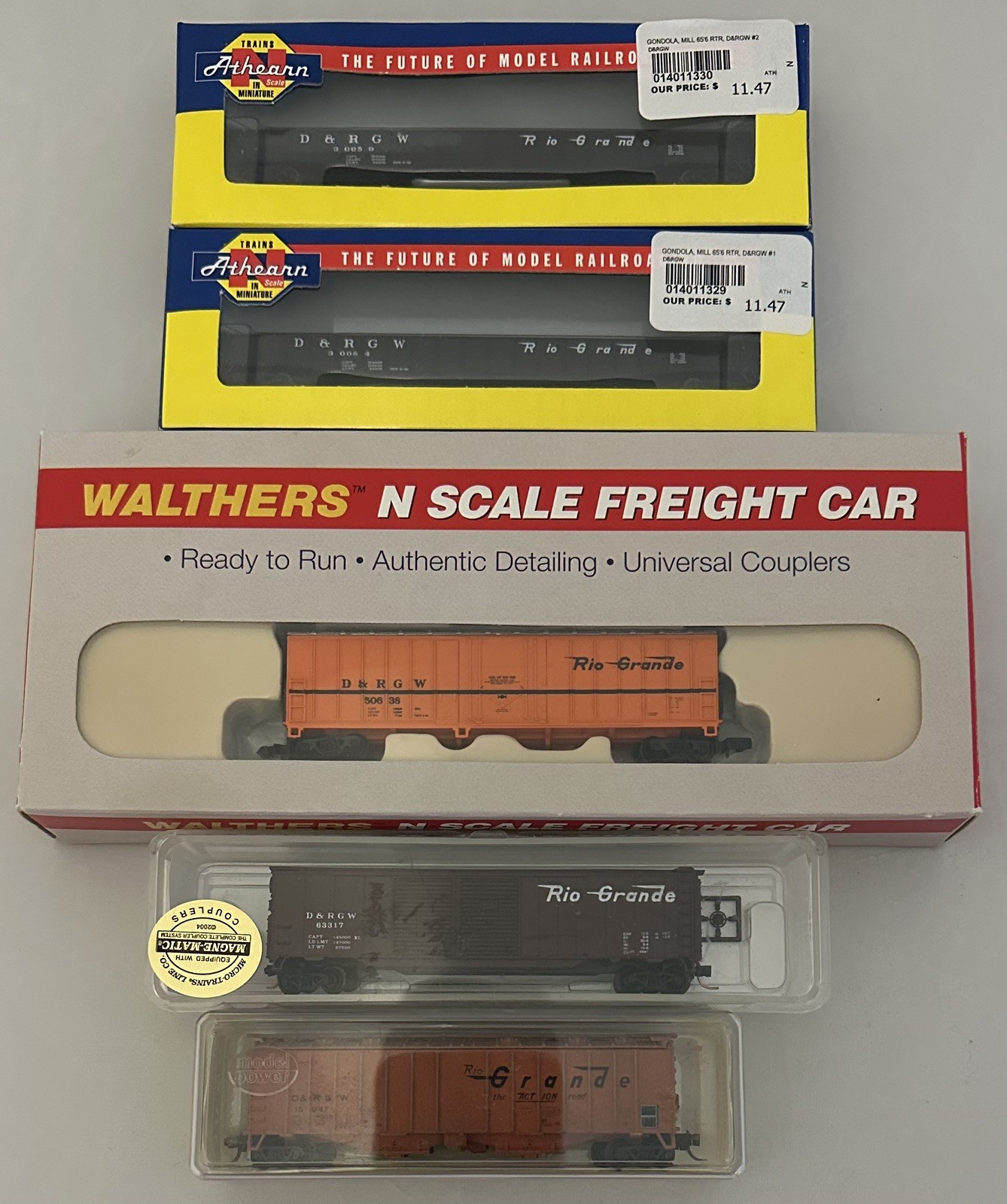 Huge N Scale Lot | D&RGW | 52 Freight Cars + 4 Locomotives | Rio Grande